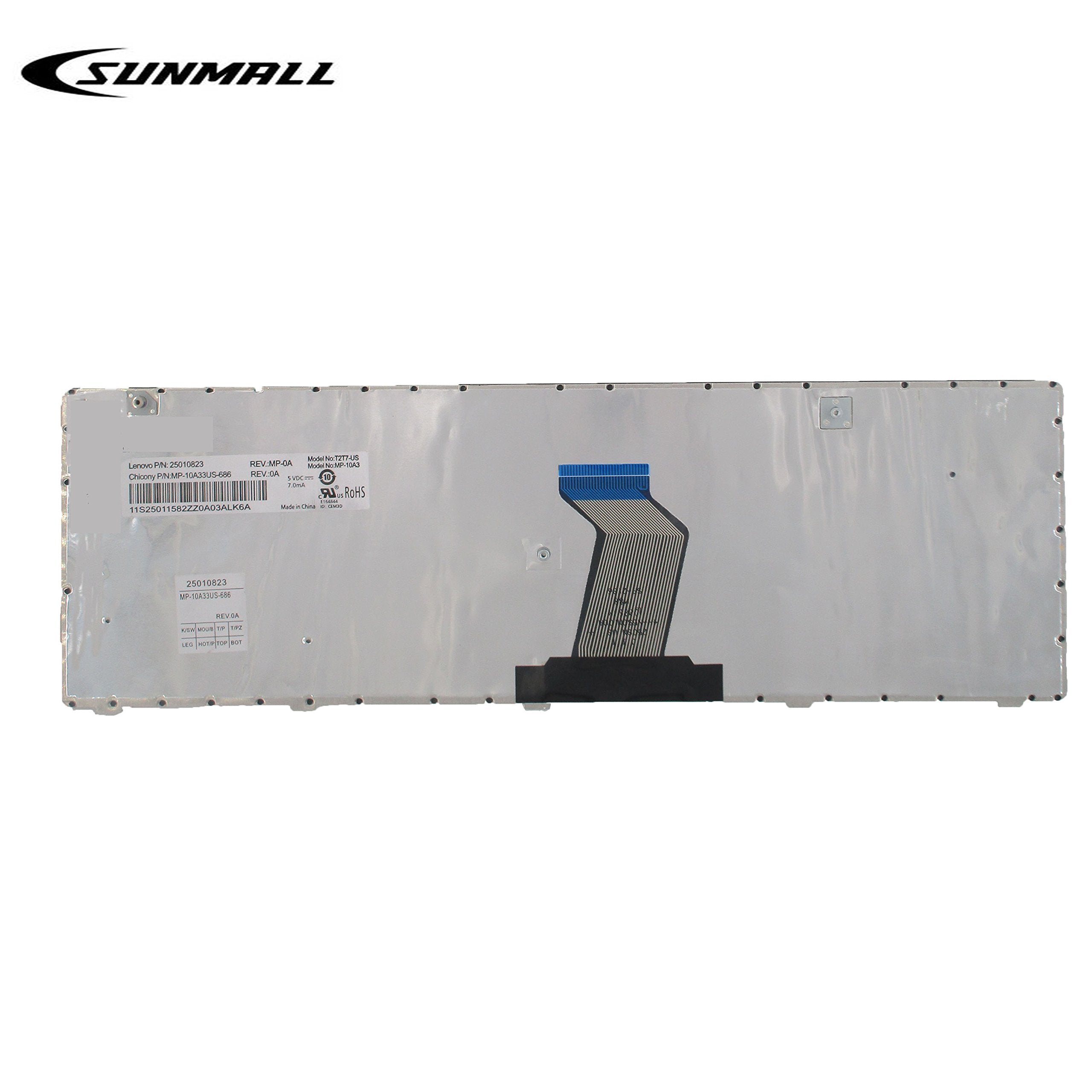 Sunmall New Keyboard Replacement With Frame Compatible With Ibm Lenovoideapad B570 Z565 Z560 570 Z575 Z560A Z560G G570 G575 G780