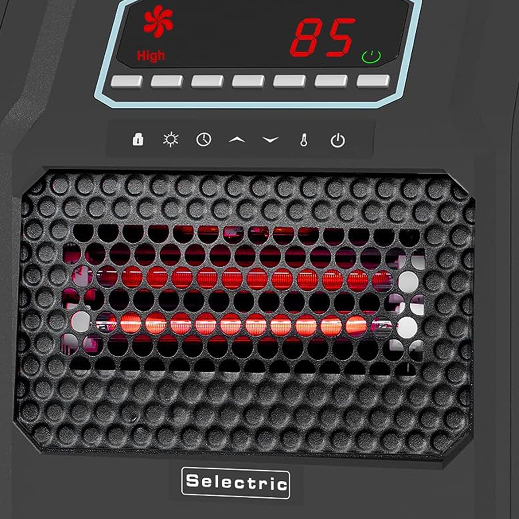 Voltorb Portable Indoor Electric Space Heater W/ Cord, Remote, And 3 Heat Settings, 1500W