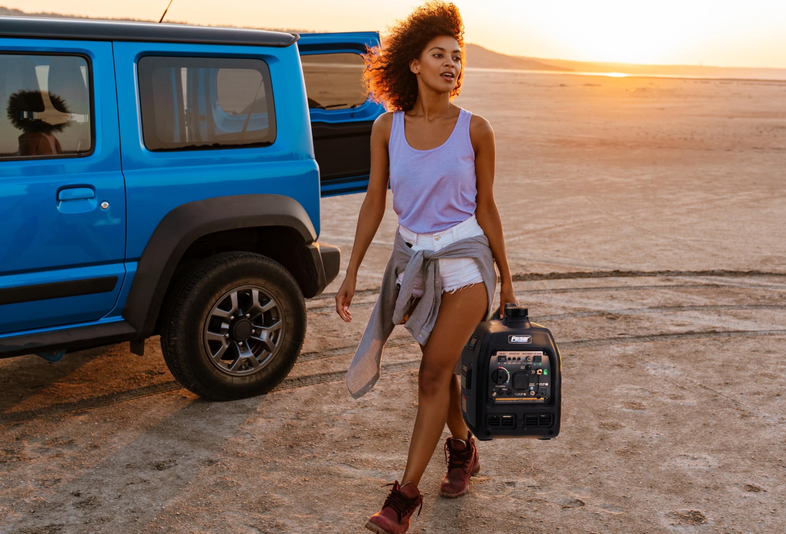 Pulsar Products Gd400Bn, 4000W Portable Super Quiet Dual Fuel & Parallel Capability, Rv Ready, Carb Compliant