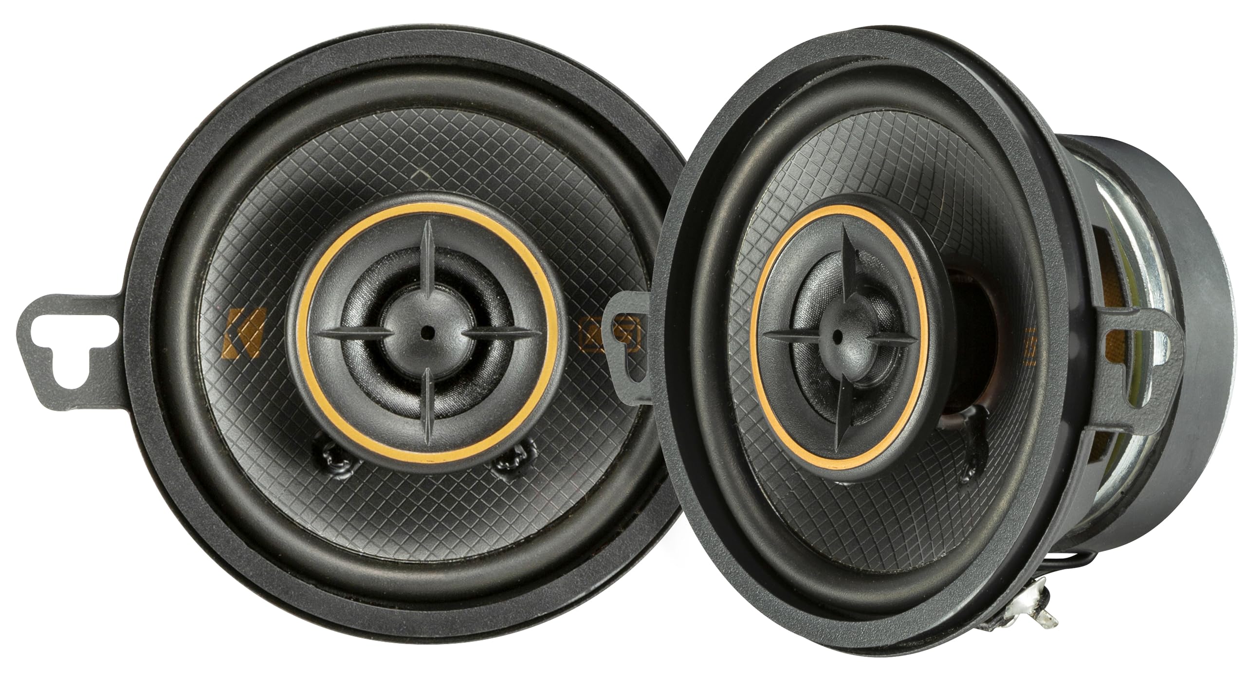 Kicker 51Ksc3504 Coaxial Speaker System, 2 Way Design, One (1) Pair, 3.5'' (89Mm) Polypropylene Woofer/Midrange, 1/2'' (13Mm) Si
