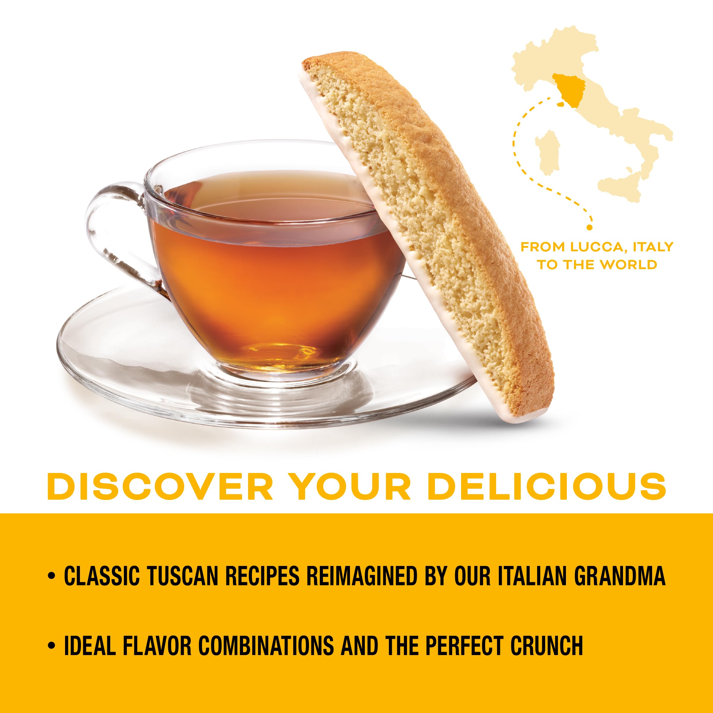 Nonni'S Limone Biscotti Italian Cookies   2 Boxes Lemon Cookies   Biscotti Individually Wrapped Cookies   Lemon Italian Biscotti