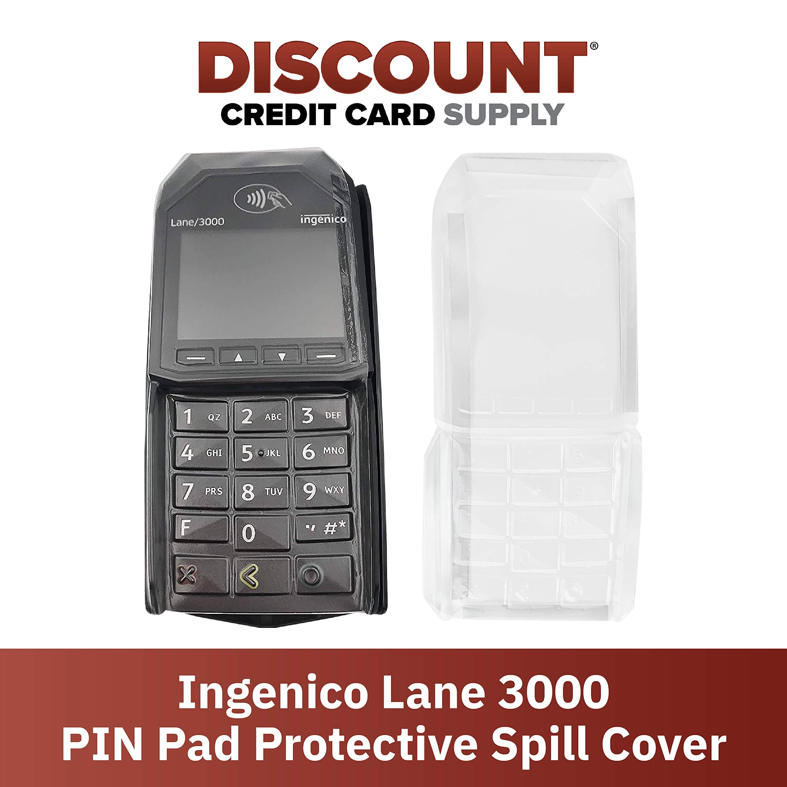 Discount Credit Card Supply Ingenico Lane/3000 Terminal Protective Spill Cover