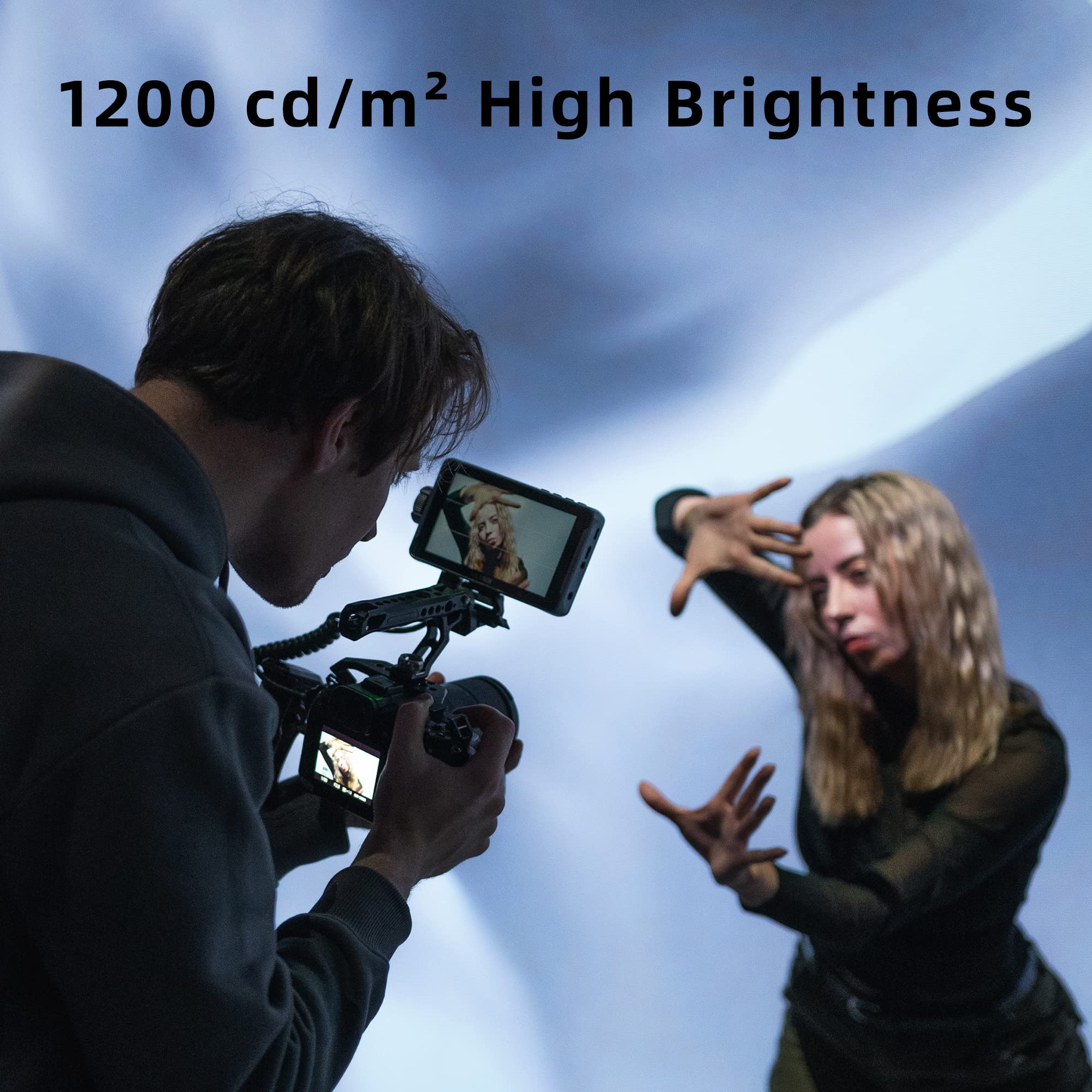 Viltrox 5.5 Inch 1200Nits 4Kp30 Hdmi Video Field Monitor, 10Bit Hdr Daylight Viewable 1920 X 1080 Portable Monitor Recorder, Hot