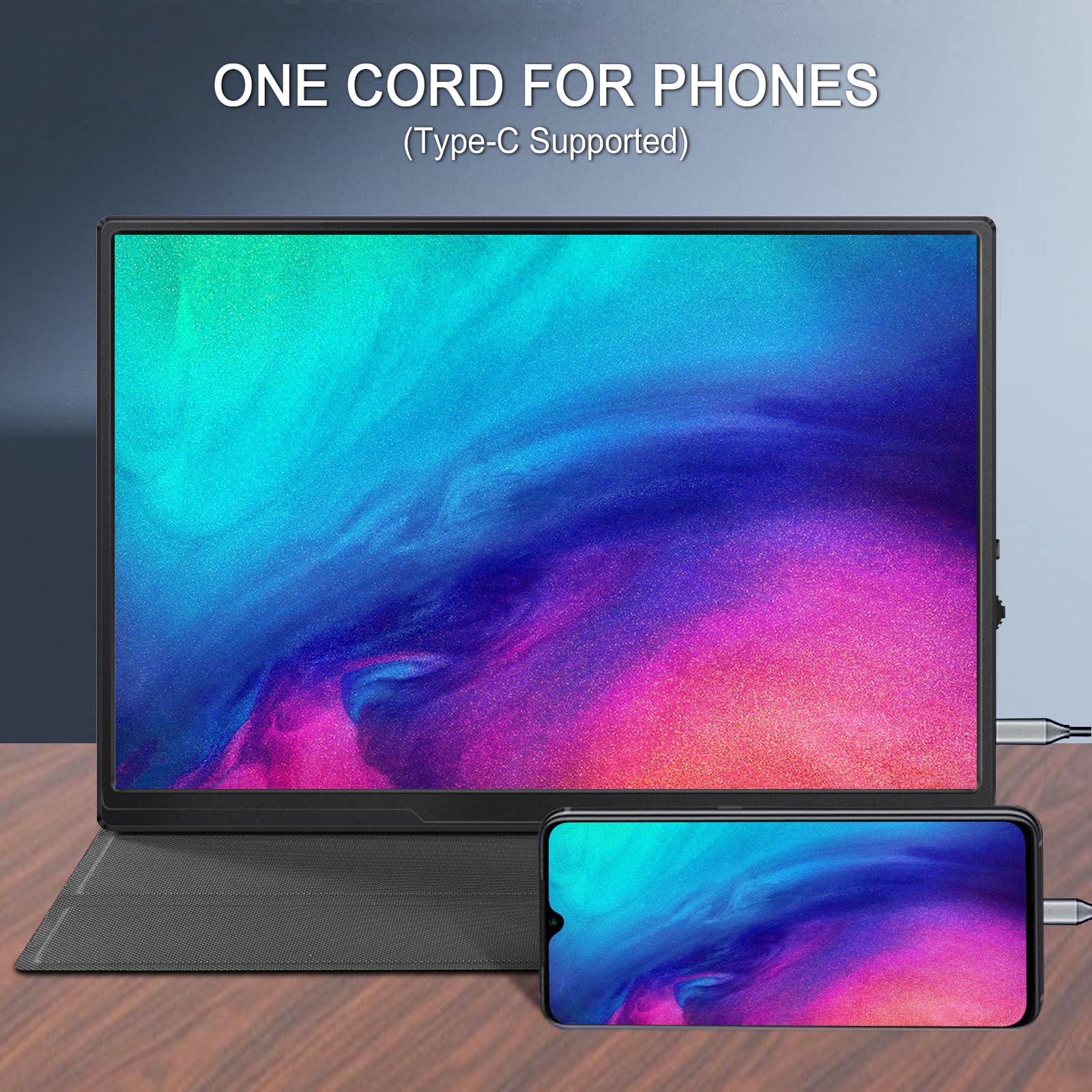 Moonka 10.5Inch Portable Monitor 1920X1280P Fhd Ips Screen Usb C Laptop Monitor Second External Monitor For Laptop,Pc,Mac Phone,