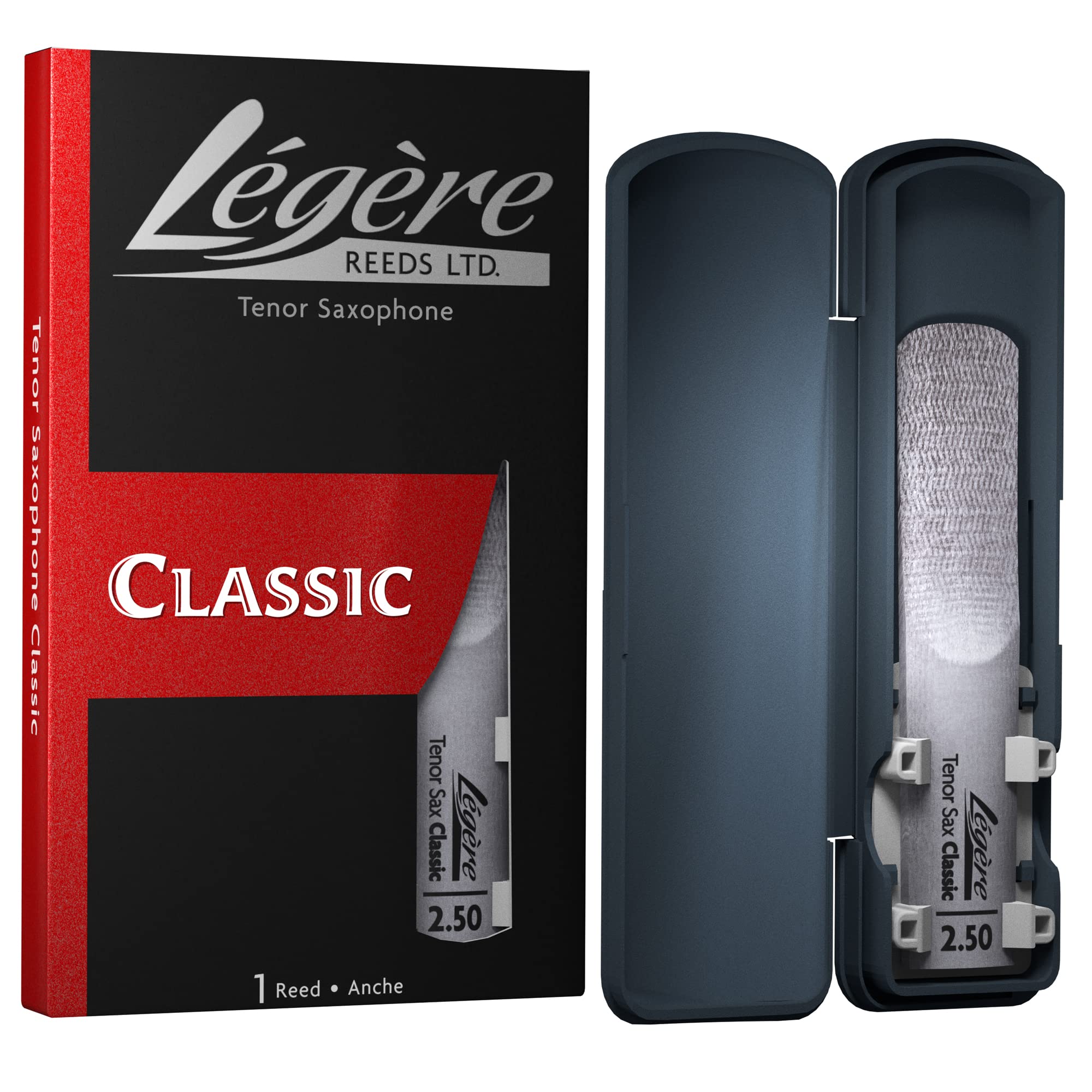 L  Gre Reeds Premium Synthetic Woodwind Reed, Tenor Saxophone, Classic, Strength 2.50 (Ts2.50)