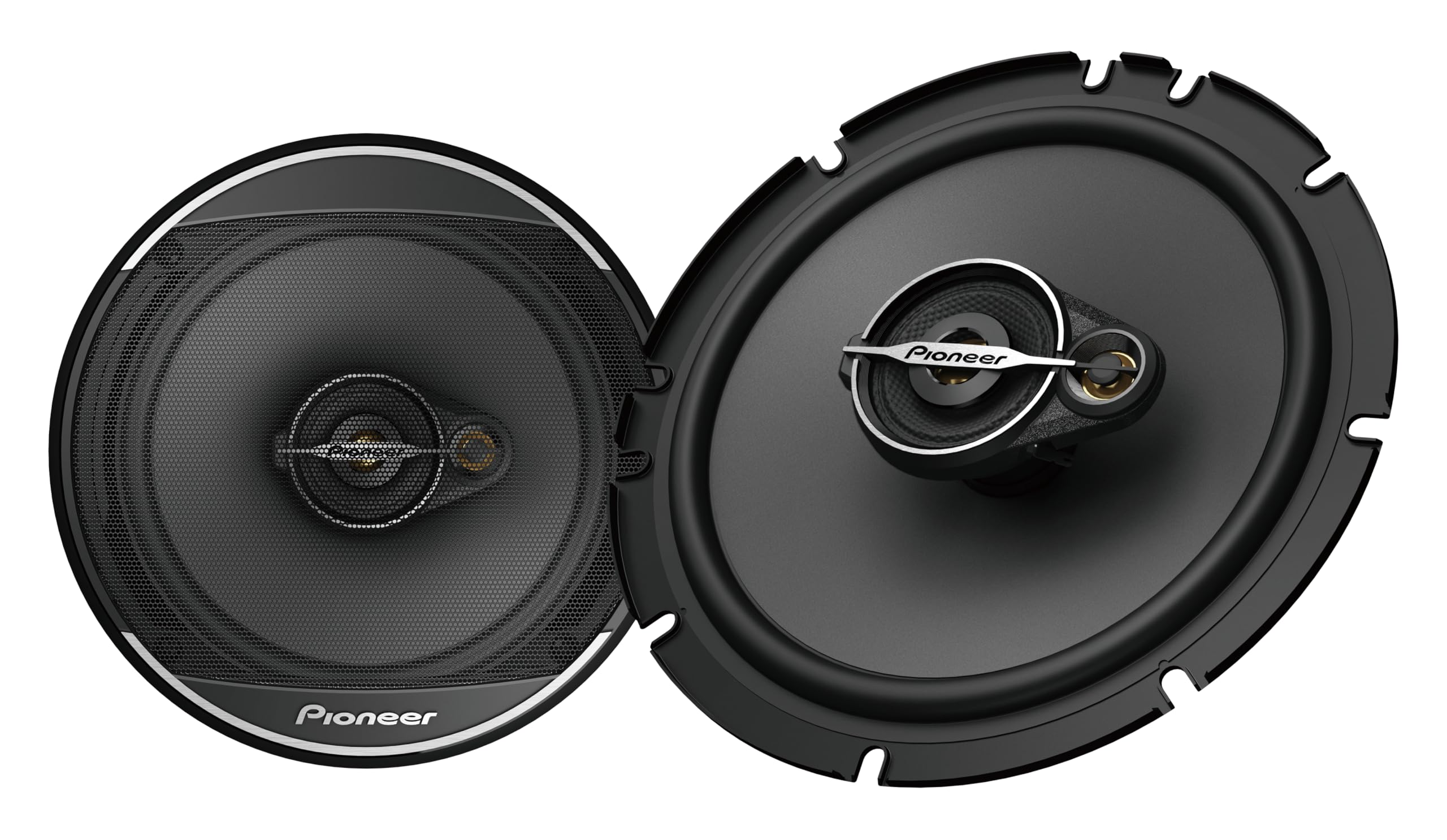 Pioneer A Series Standard Ts A1671F, 3 Way Coaxial Car Audio Speakers, Full Range, Clear Sound Quality, Easy Installation And En