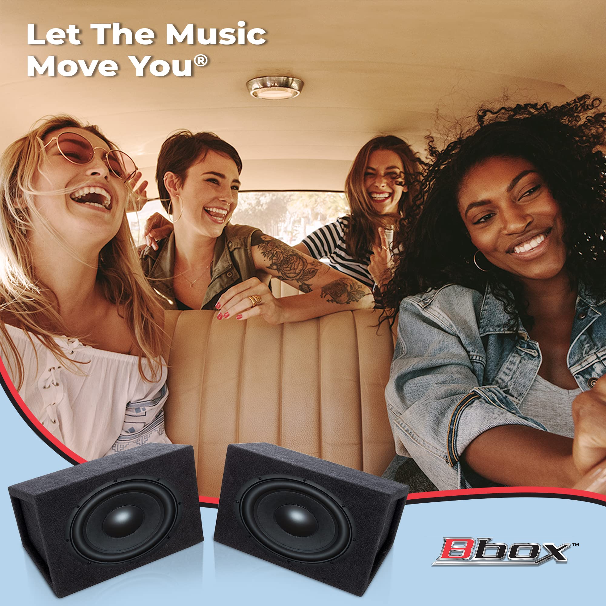 Atrend Bbox Pro Audio Tuned Car Speaker Boxes & Enclosures   6X9 Speaker Box For Great Sound Quality For Home & Vehicle  Nickel