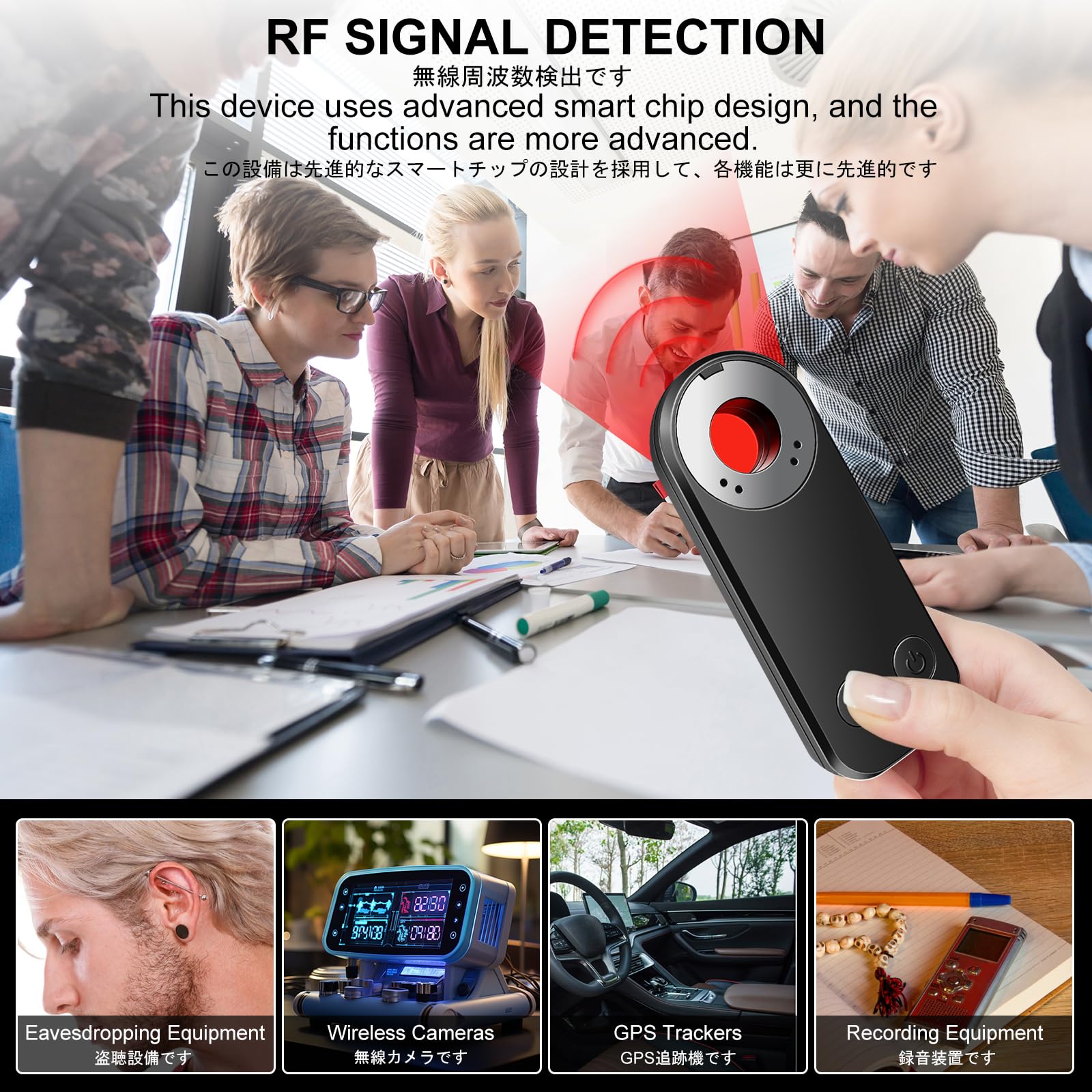 Aoceman Hidden Camera Detectors Anti Spy Detector Hidden Devices Spy Camera Bug Rf Listening Device Car Gps Tracker Detector Ant