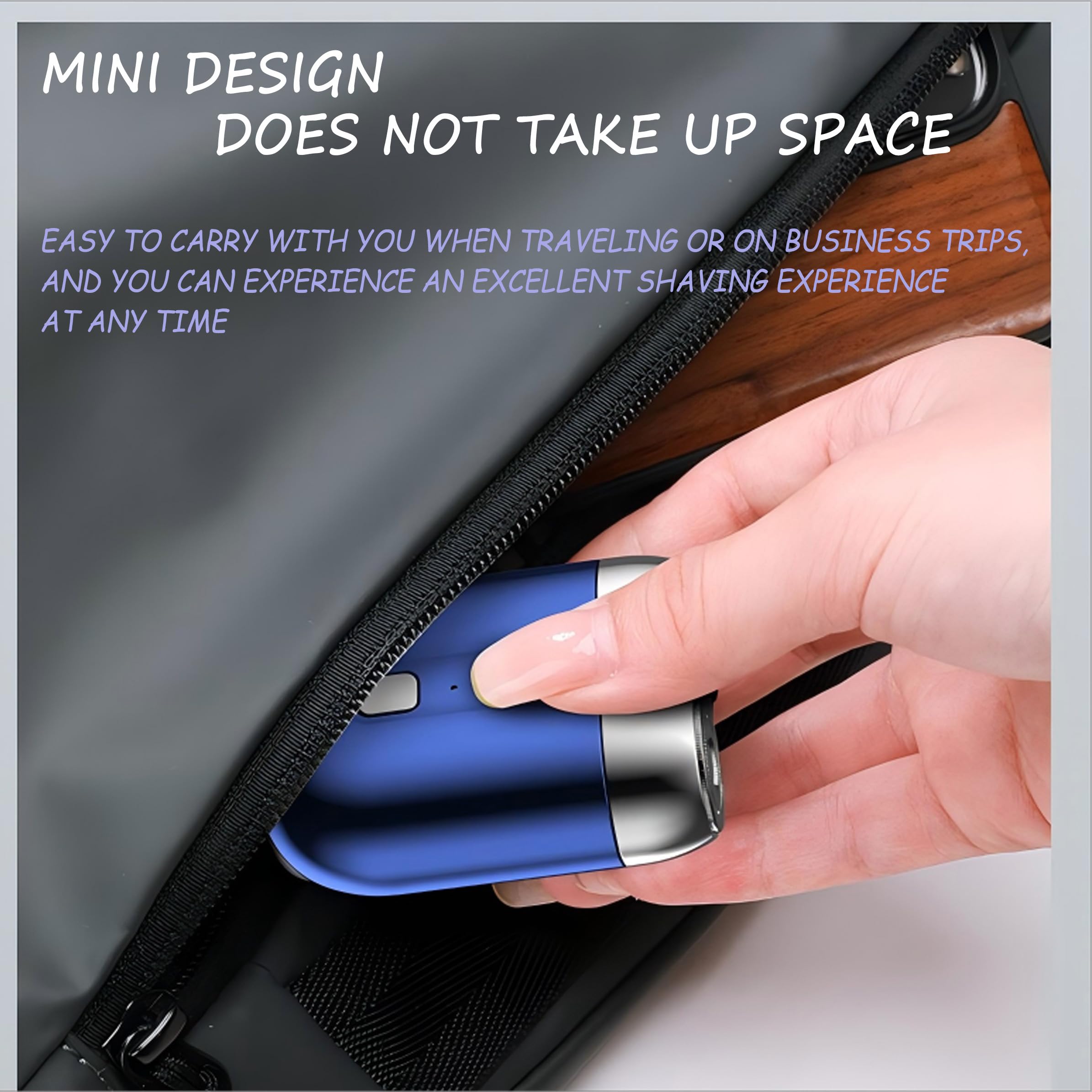 2025 New Model Mini Dual Head Electric Shaver, Electric Mini Portable Razor, Washable Double Head Razor, Pocket Size Washable El