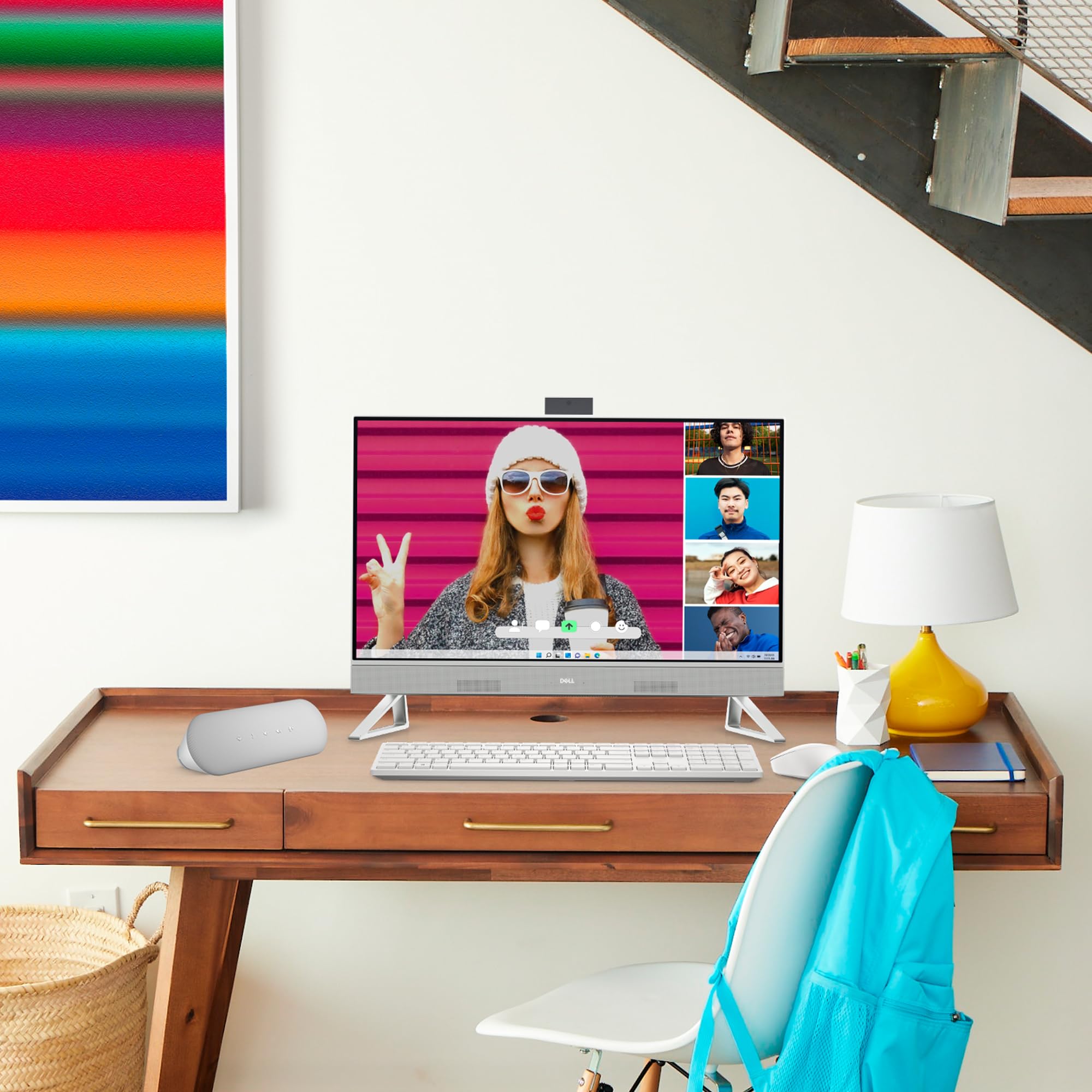 Dell Inspiron 5420 All In One desktop   23.8 inch FHD 60 Hz Display, Core i5 1335U Processor, 16GB DDR4 RAM, 1TB SSD, Intel Iris Xe Graphics, Windows 11 Home, Premium Support & Dell Migrate   White