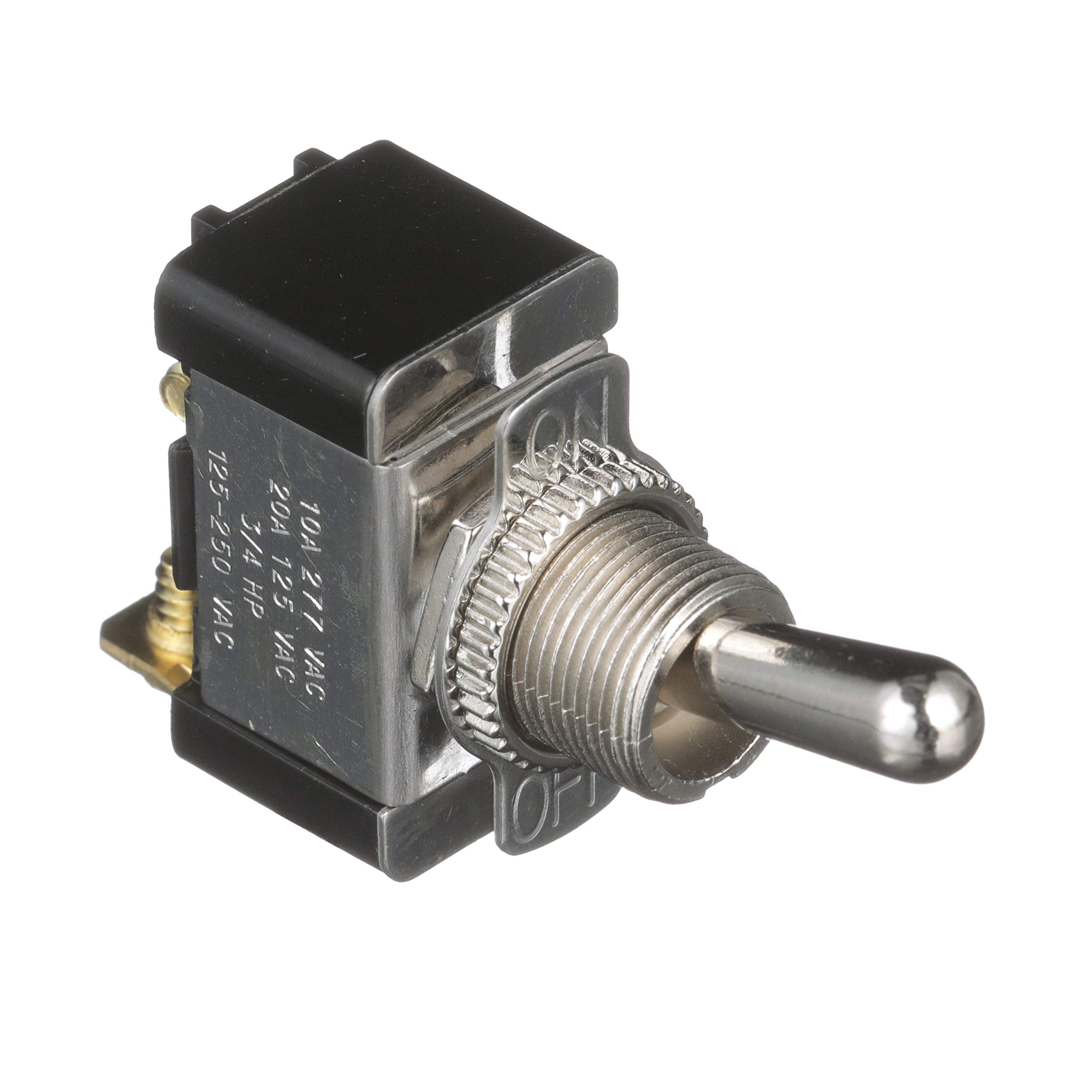 Seachoice 2-Position Boat Toggle Switch, Off/On,Black,Silver