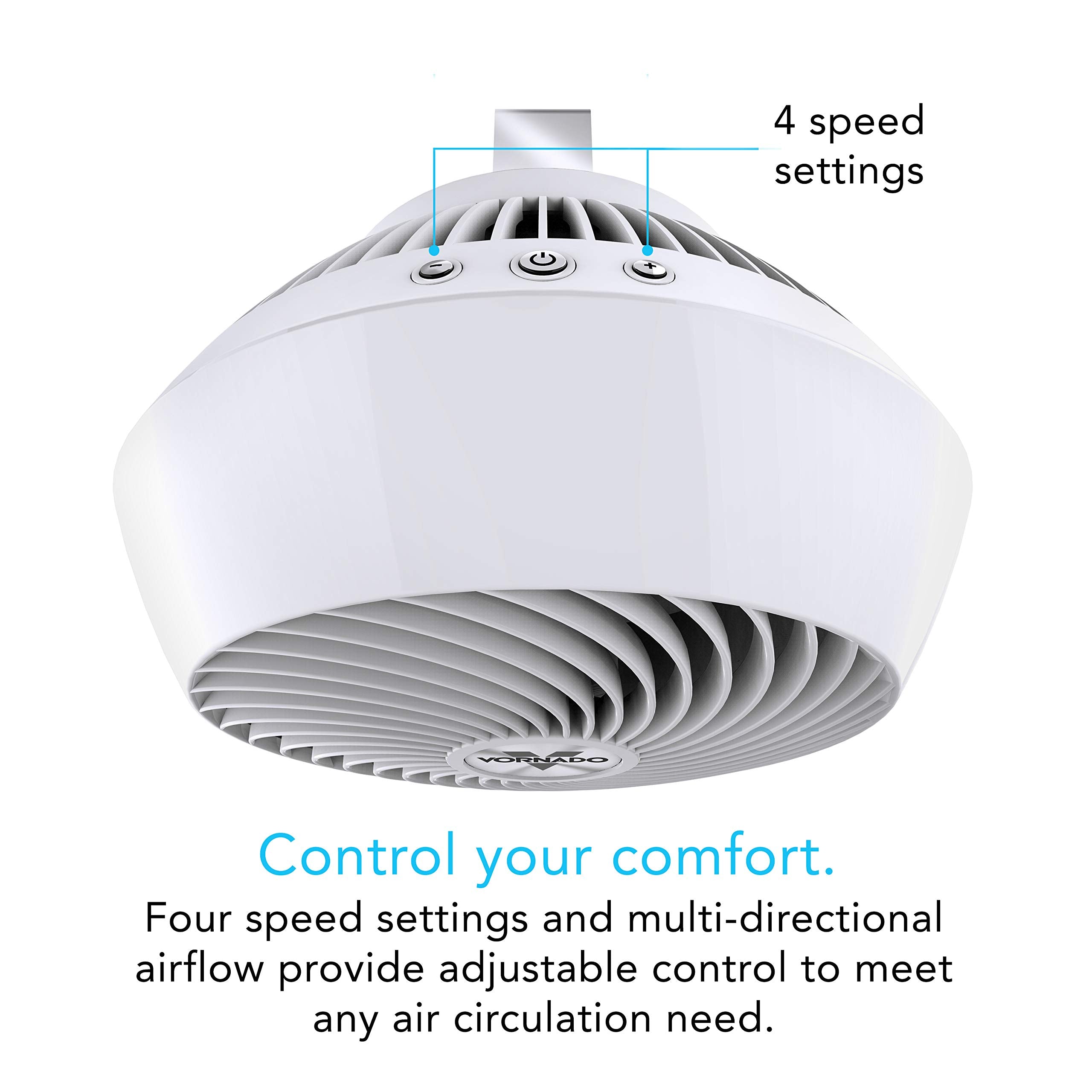 Vornado 560 Whole Room Air Circulator With 4 Speeds, 560 Medium, White