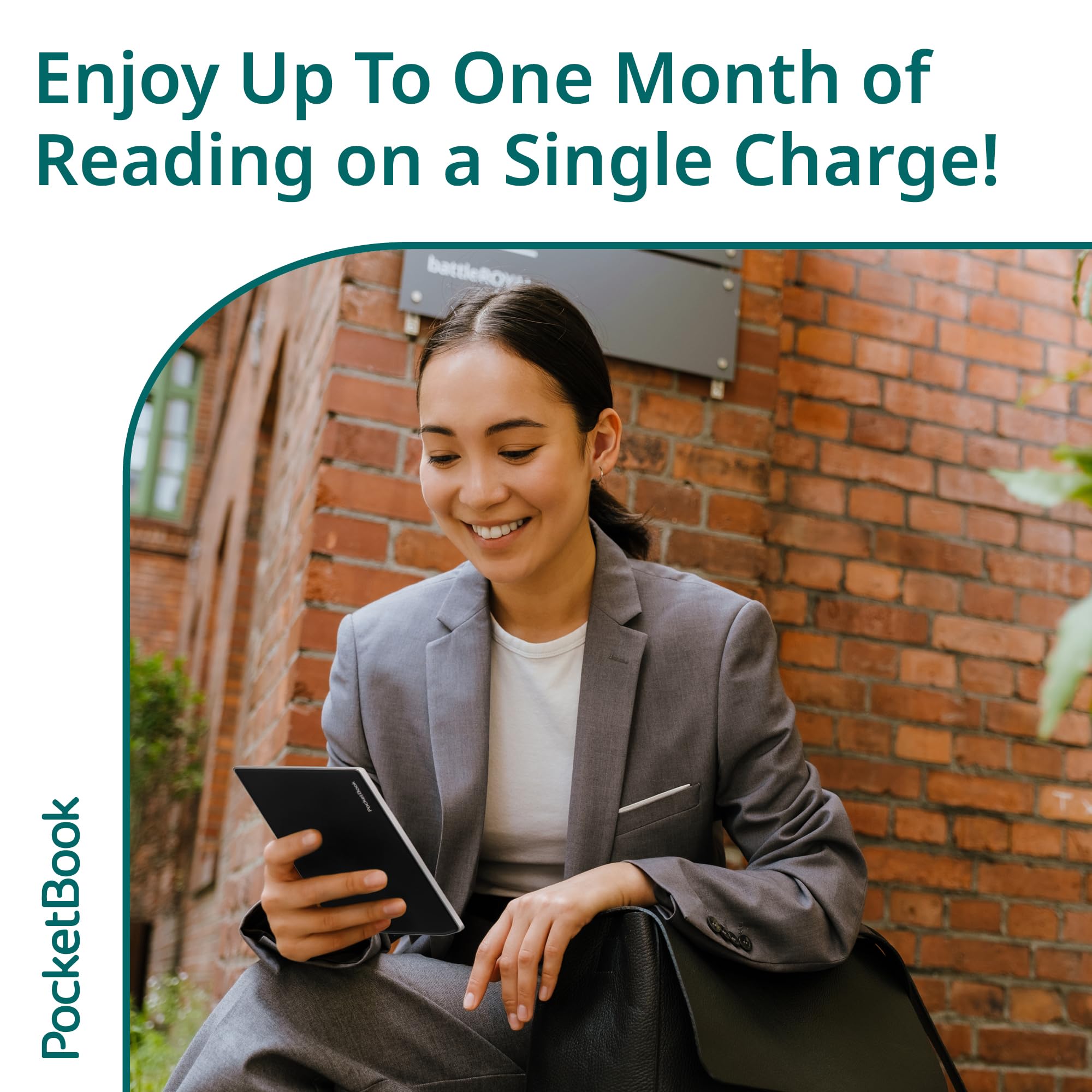 Pocketbook Verse E Reader | Eye Friendly 6'' E Ink Carta Hd Touchscreen | Adjustable Smartlight | Up To 1 Month Of Battery Life