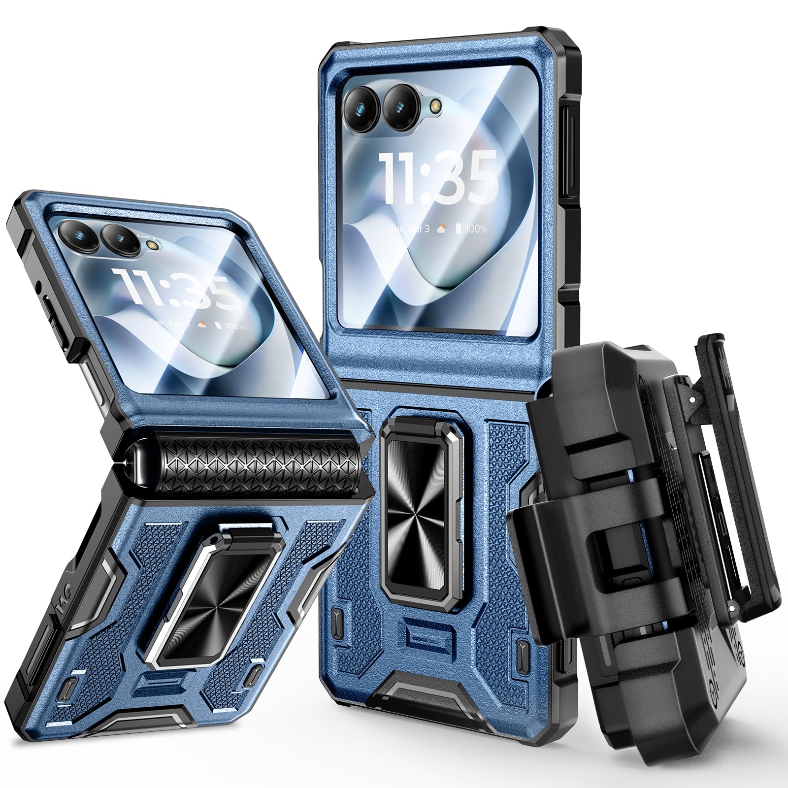 VEGO for Motorola Razr 2026/2025/2024 Case with Belt Clip Holster
