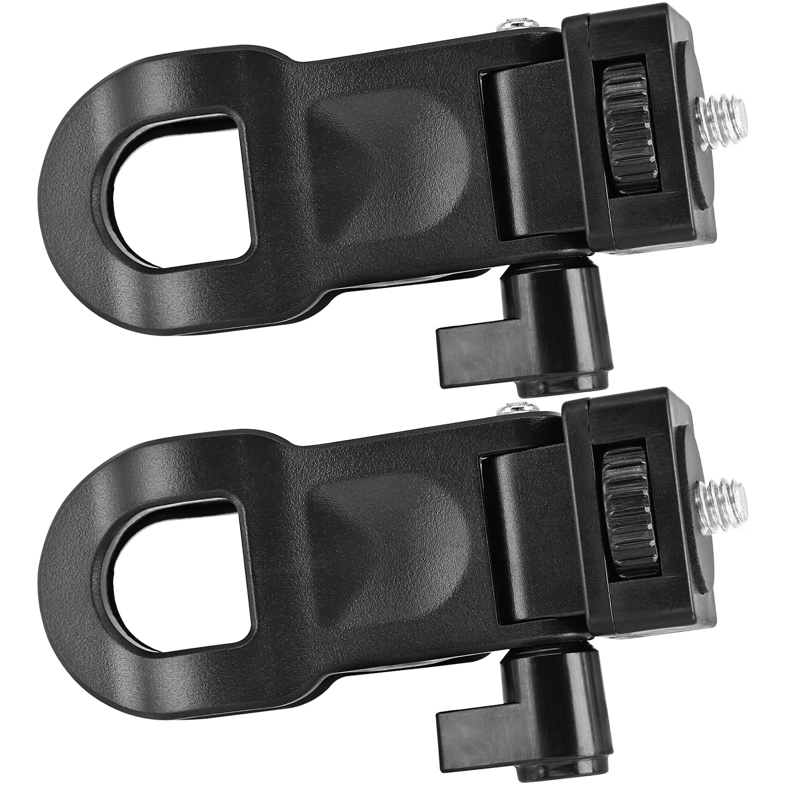 Yeebline Monitor Camera Mount Clip, 2 Pack Monitor Camera Mount Clamp Selfie Light Ring Light Clip with 1/4 Screw Connector, Scr