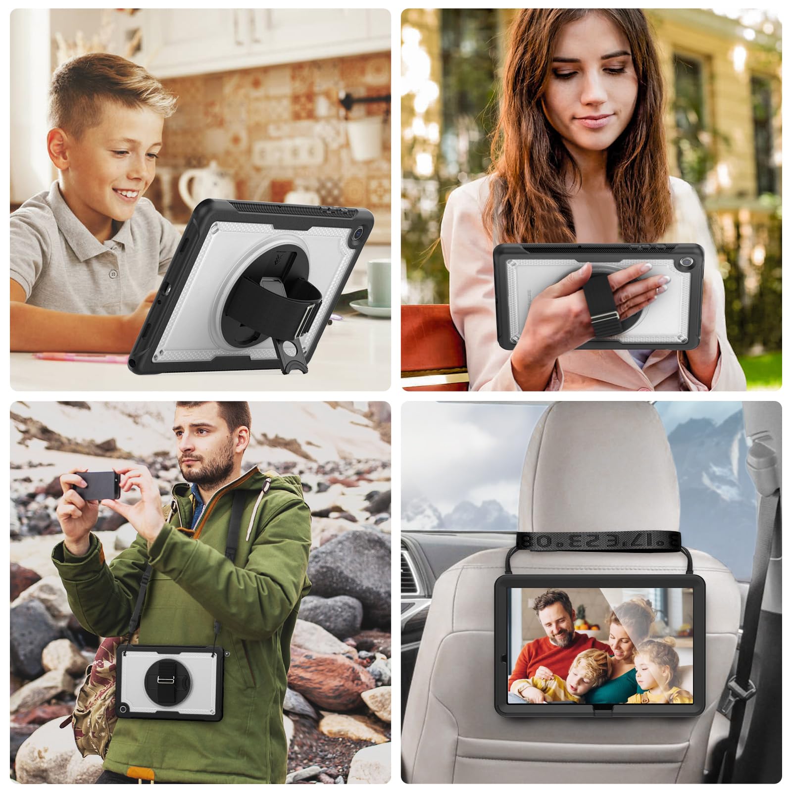 Herize Case For Samsung A9+/A9 Plus 11 Inch Model Sm X210/X215/X216 With Screen Protector Pen Holder | Heavy Duty Silicone Rugge