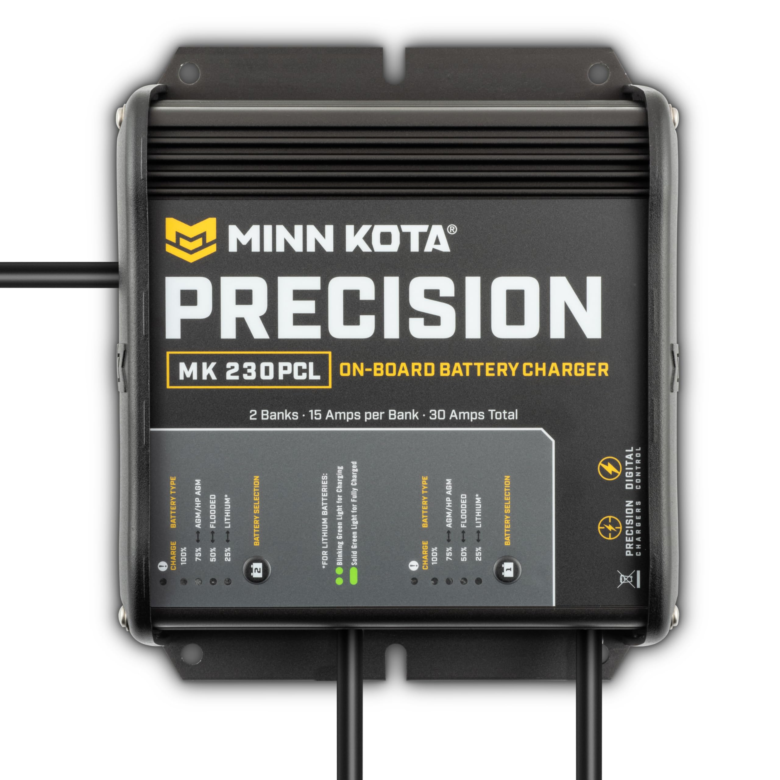 Minn Kota Precision Charger Mk 230 Pcl - 2 Bank X 15 Amp