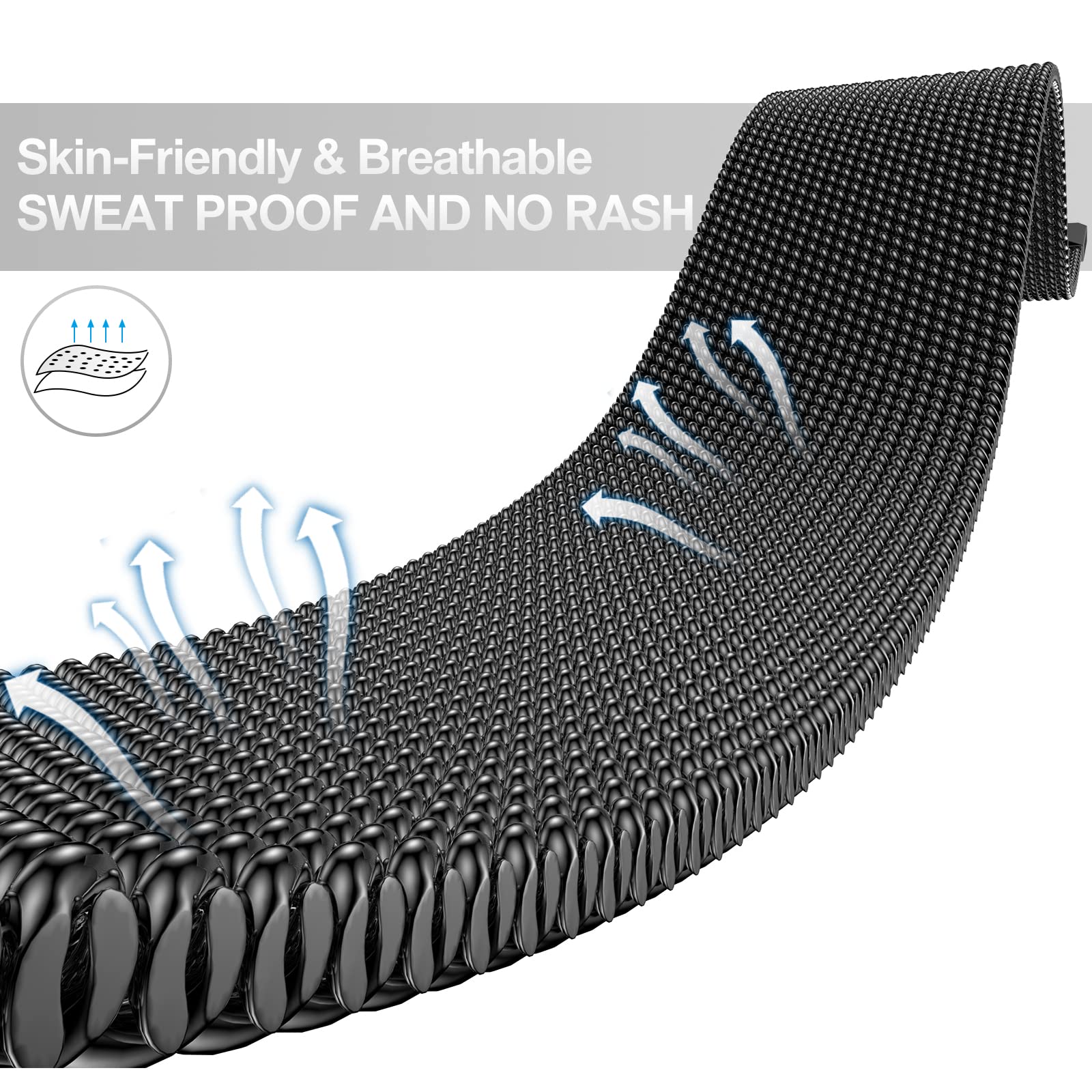 Epuly Compatible With Apple Watch Band 42Mm 44Mm 45Mm 49Mm 38Mm 40Mm 41Mm,Stainless Steel Mesh Loop Magnetic Clasp For Iwatch Ba