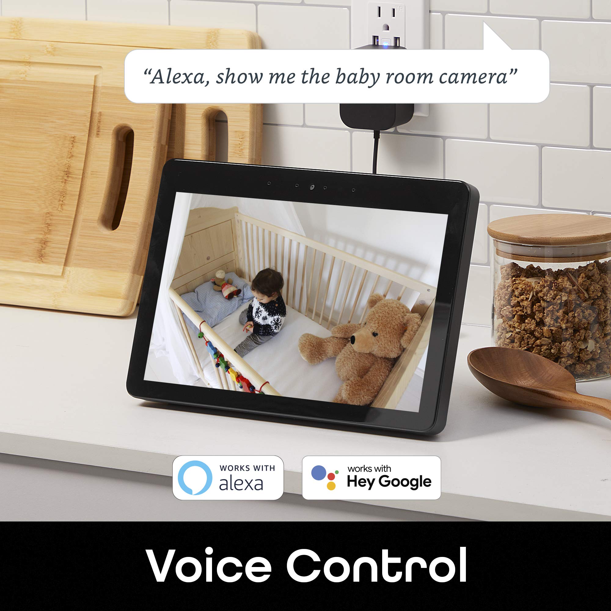 Scope Indoor 1080P Hd Smart Auto Tracking Security Camera, White, Motion Only