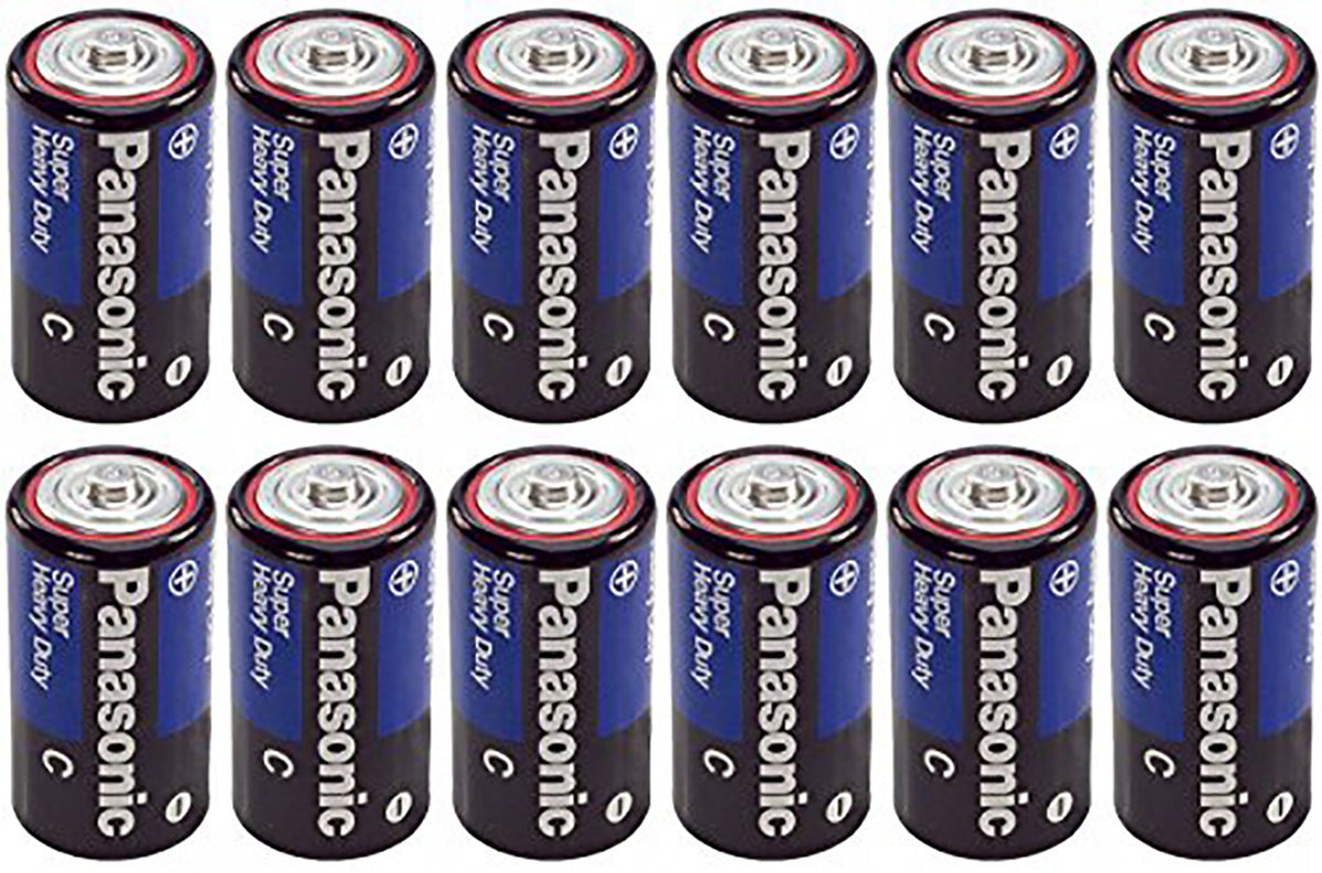 Panasonic Heavy Duty C Batteries X 12