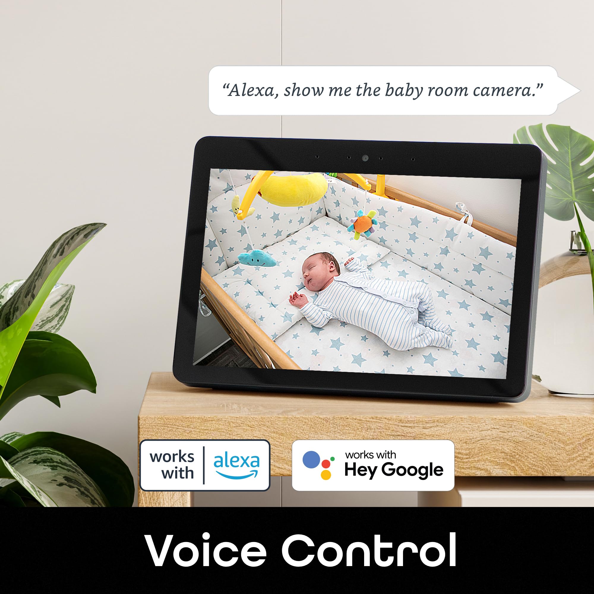 Geeni Vision 2K Quad Hd Smart Indoor Camera With Flexible Stem, Compatible With Alexa And Google Home