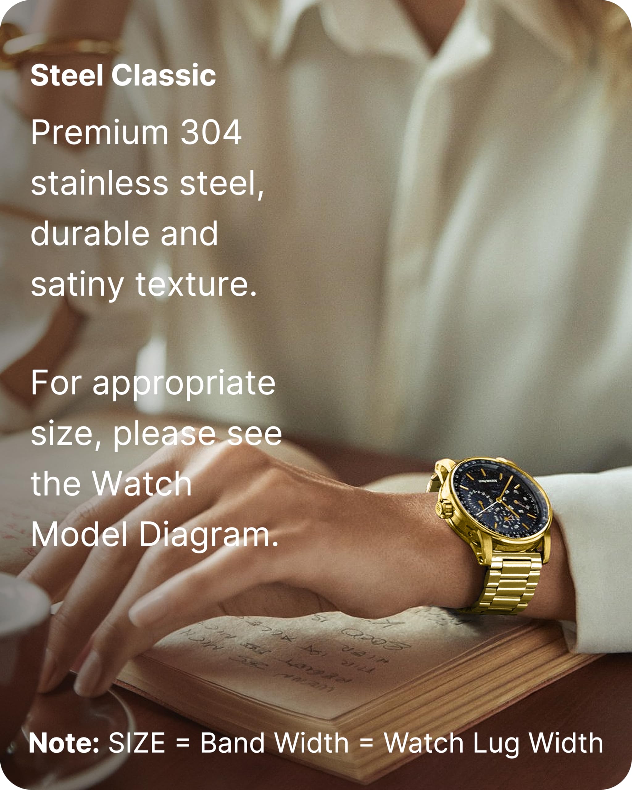 Fullmosa 18Mm Stainless Steel Watch Band, Quick Release Watch Strap Compatible With Garmin Vivoactive 4S/Vivomove 3S/Active S/Ve