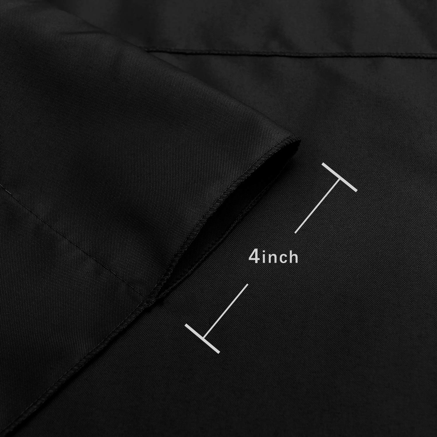 Hiasan Black Backdrop Curtains For Parties, Polyester Photography Backdrop Drapes For Family Gatherings, Wedding Decorations, 5F