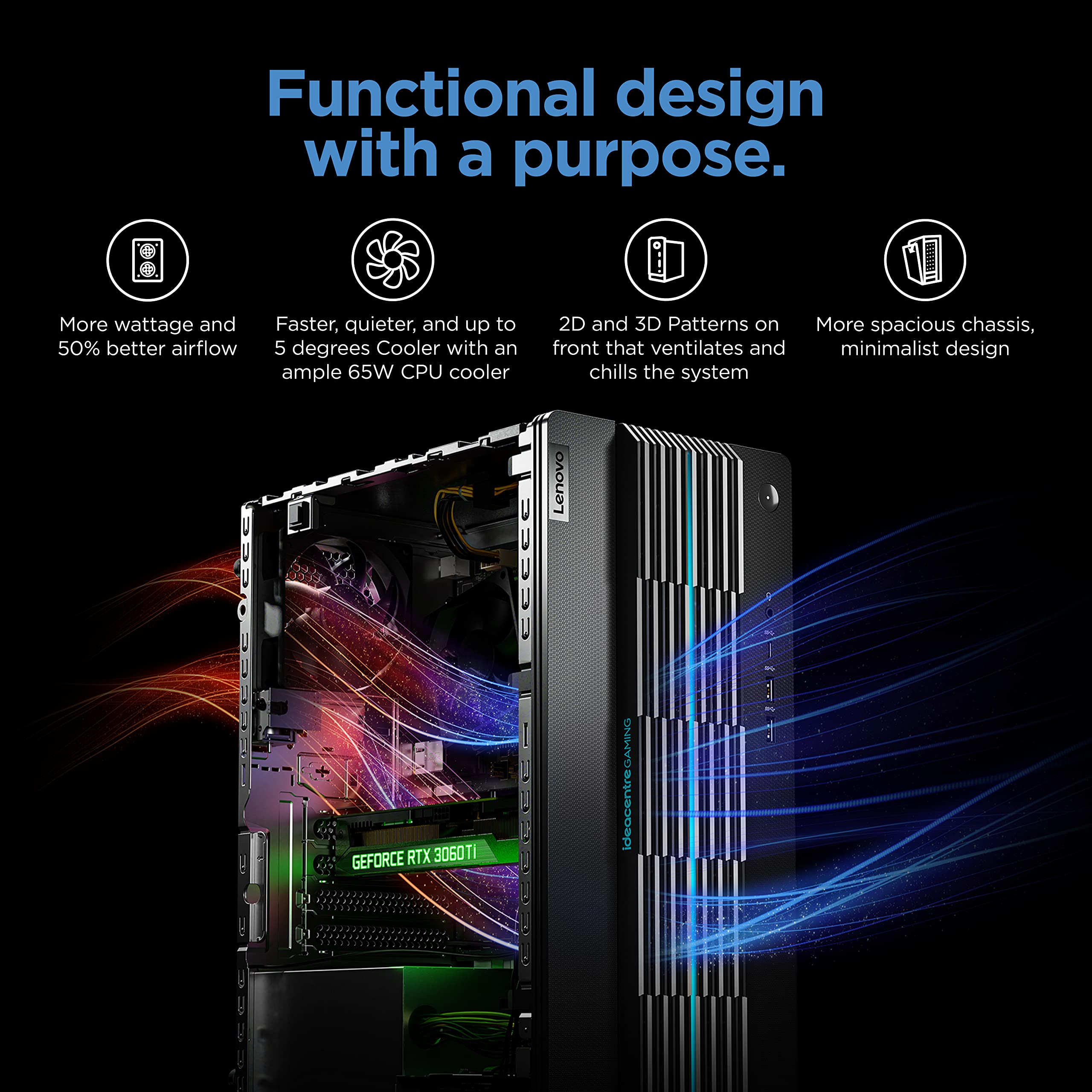 Lenovo Ideacentre Gaming 5I   2022   Gaming Desktop   Nvidia Geforce Rtx 3060   Intel I5 12400 16Gb Ram   1Tb Hdd + 512Gb Ssd