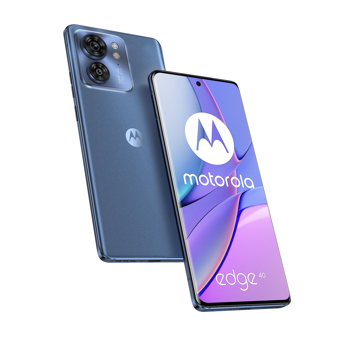 Motorola Edge 40 Dual Sim 256Gb Rom + 8Gb Ram (Only Gsm  No Cdma) Factory Unlocked 5G Smartphone (Lunar Blue)   International Ve