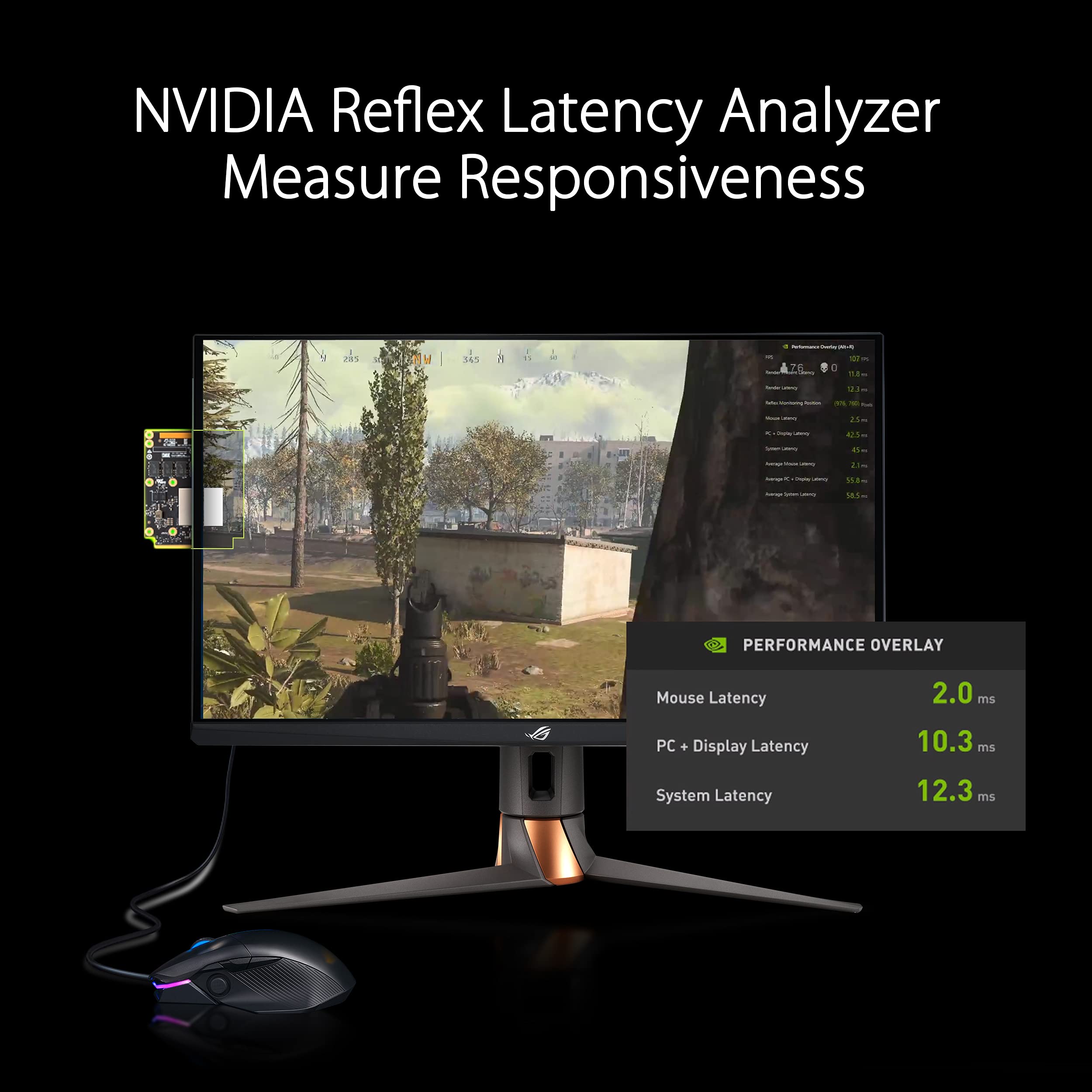 Asus Rog Swift 27    1440P Gaming Monitor (Pg279Qm) - Wqhd (2560 X 1440), Fast Ips, 240Hz, 1Ms, G-Sync, Nvidia Reflex Latency An