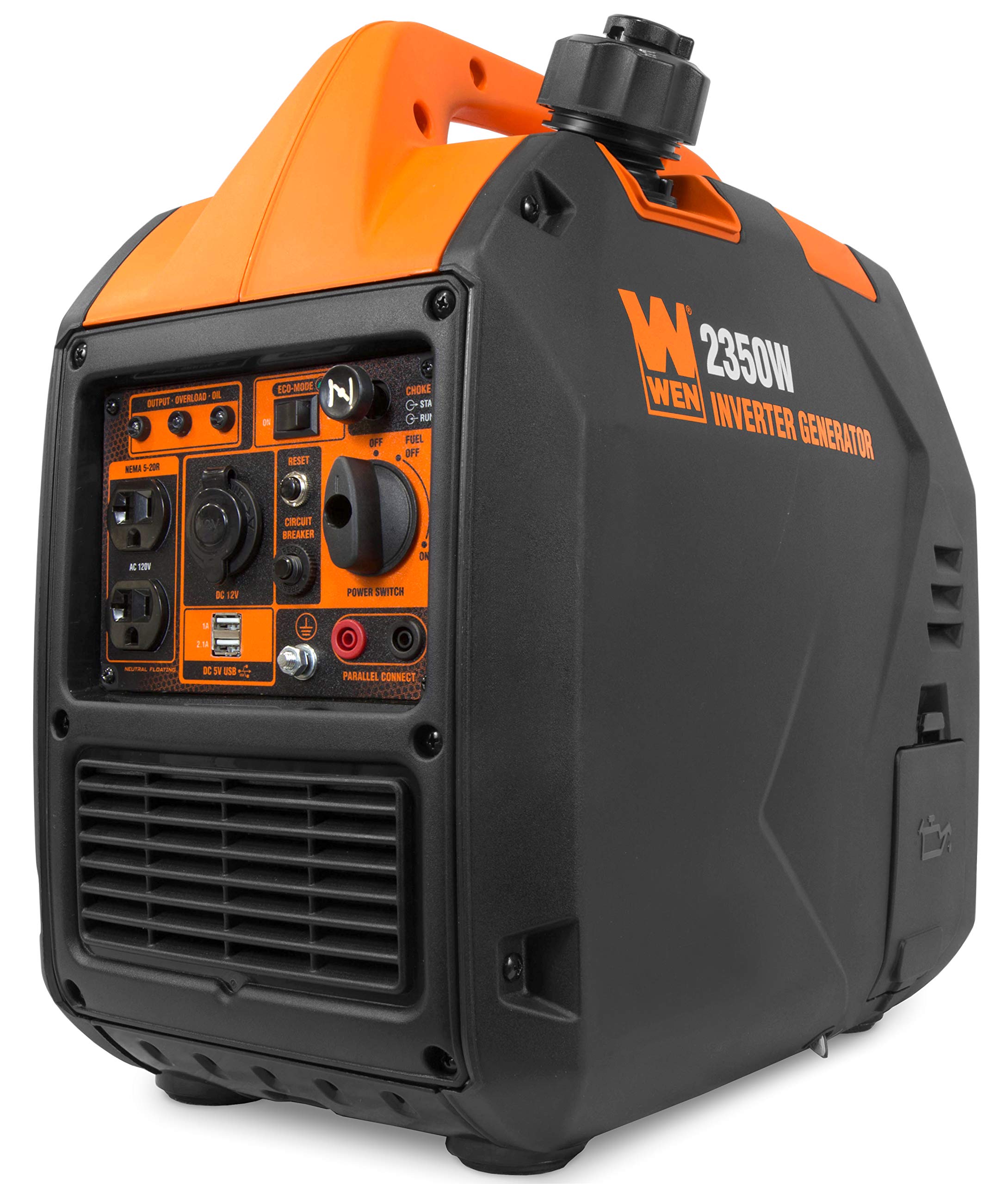 Wen 2350 Watt Inverter Generator, Portable And Super Quiet With Fuel Shut Off (56235I)