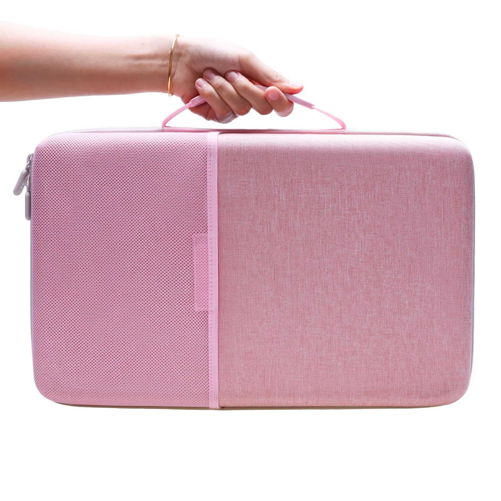 LTGEM Ergonomic Keyboard Case Compatible with Logitech Wave MK670, Pink, Made of Acrylonitrile Butadiene Styrene