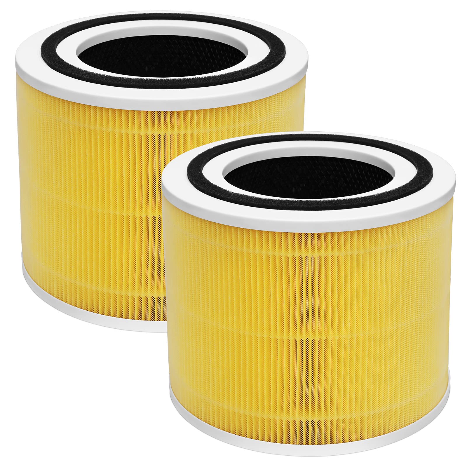 2 Pack Core 300 True Hepa Replacement Filters For Levoit Core 300 And Core 300S Vortex Air Air Purifier, 3 In 1 H13 Grade True H