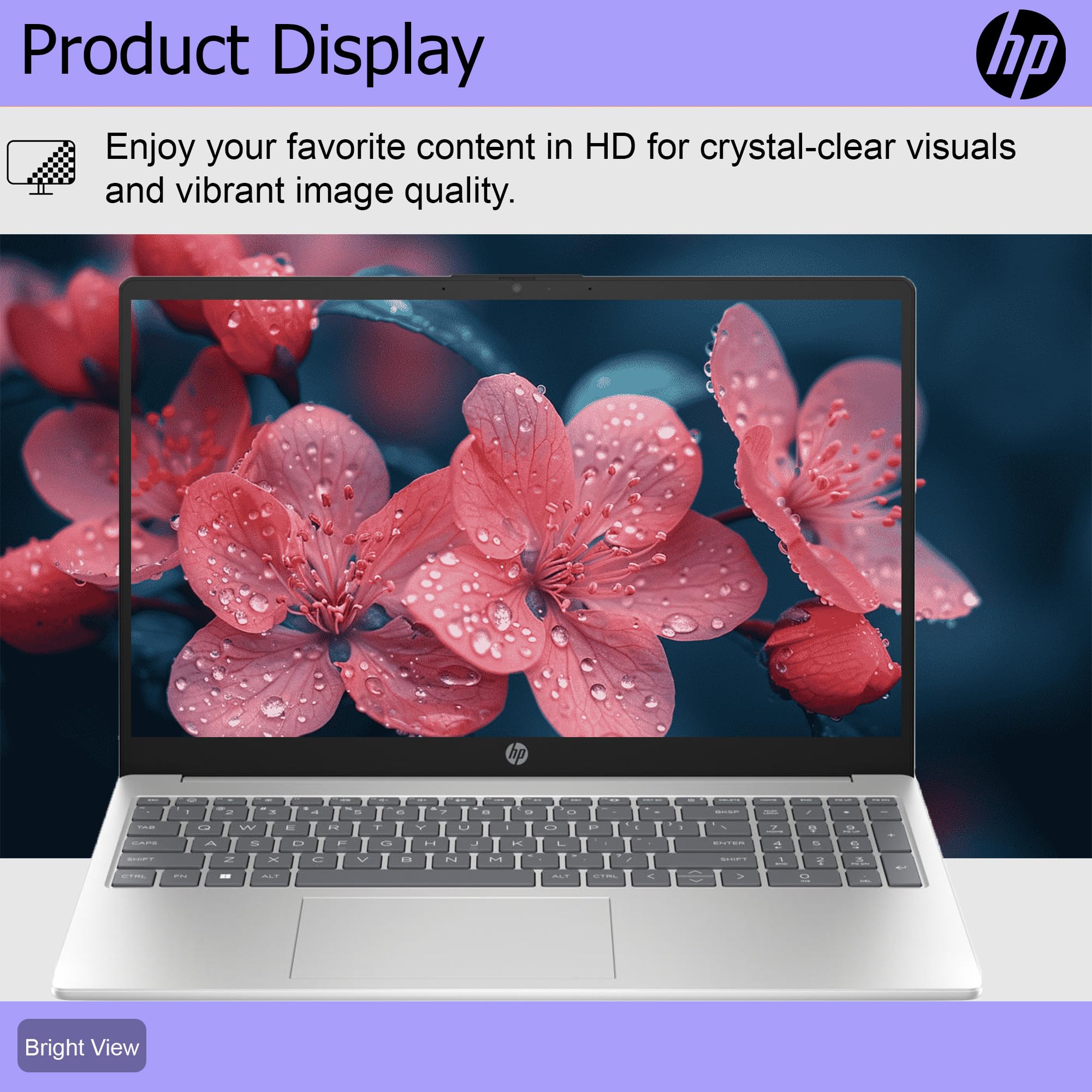 Hp G10 Essential 15.6'' Laptop | Intel Core 8-Core Processor | Full Hd Display | Hdmi Port | Usb-C | Windows 11 Pro | Fingerprin