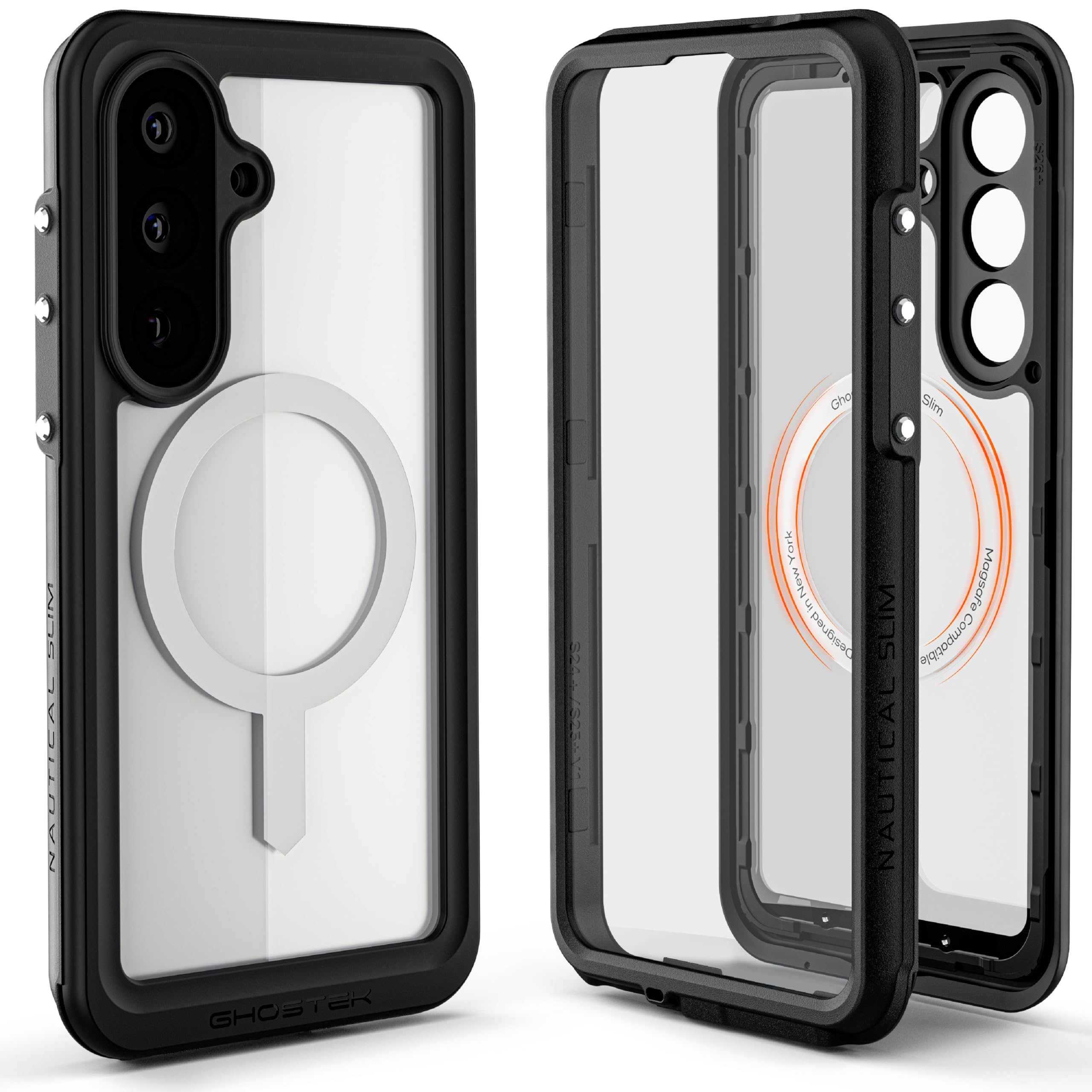 Ghostek Nautical Slim Galaxy S26+ Waterproof Case Rugged with Screen Protector, Camera Lens Cover and Magnetic MagSafe Compatibl