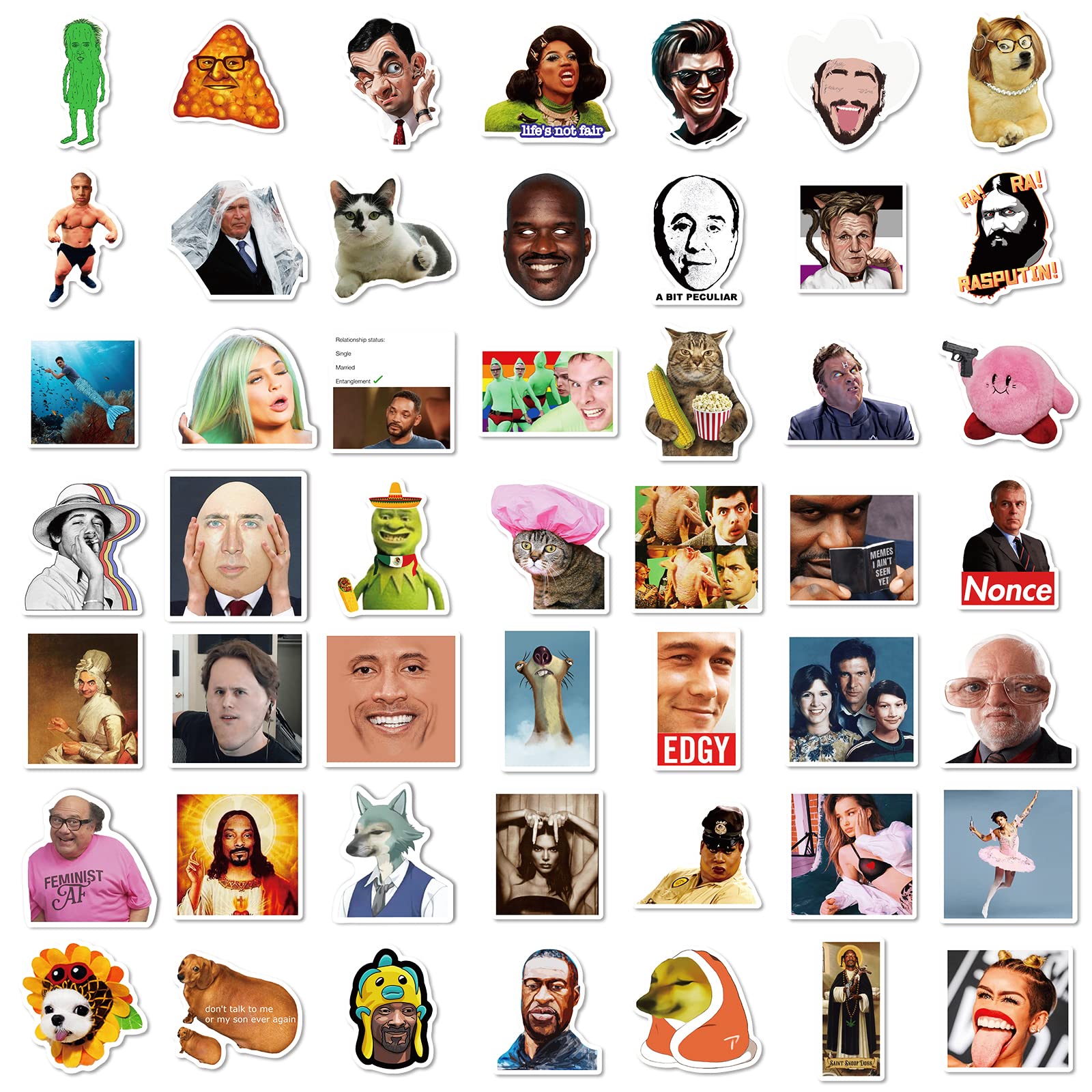 Meme Stickers 300 Pcs Funny Stickers,Funny Stickers For Adults,Vinyl Stickers Waterproof For Adults,Laptop Sticker Pack,Bumper,W
