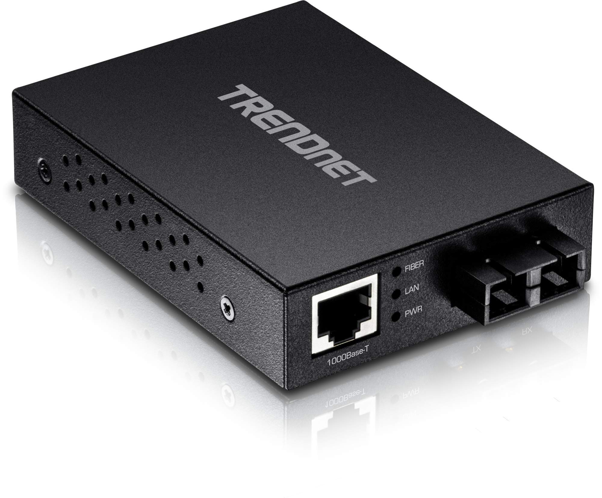 Trendnet 1000Base T To 1000Base Sx Multi Mode Sc Fiber Converter, Up To 550M (1800 Ft.), 2 Gbps Switching Capacity, Tfc Gmsc