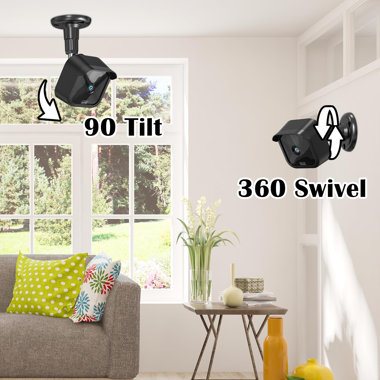 Blink Outdoor Camera Mounts 5 Pcs (3Rd Gen),Weatherproof Protective Housing Cases With Blink Sync 2 Module Outlet Mount For Blin