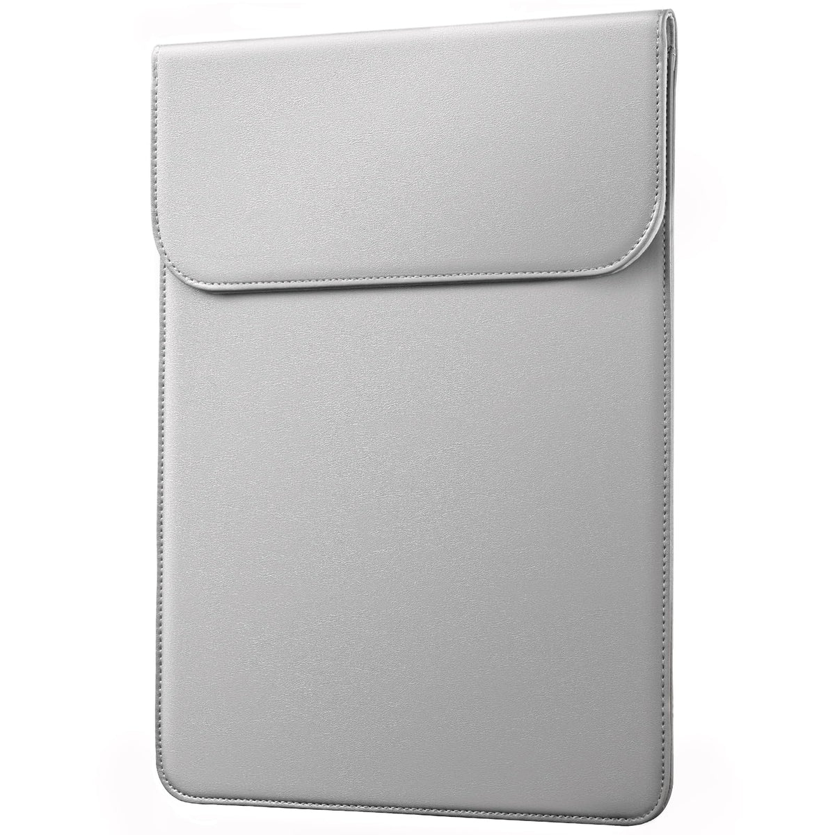 JETech Slim Laptop Sleeve for MacBook Air 13-Inch (M4/M3/M2) 2022-2025, MacBook Pro 13-Inch (M2/M1) 2016-2022, PU Leather Case (Grey)
