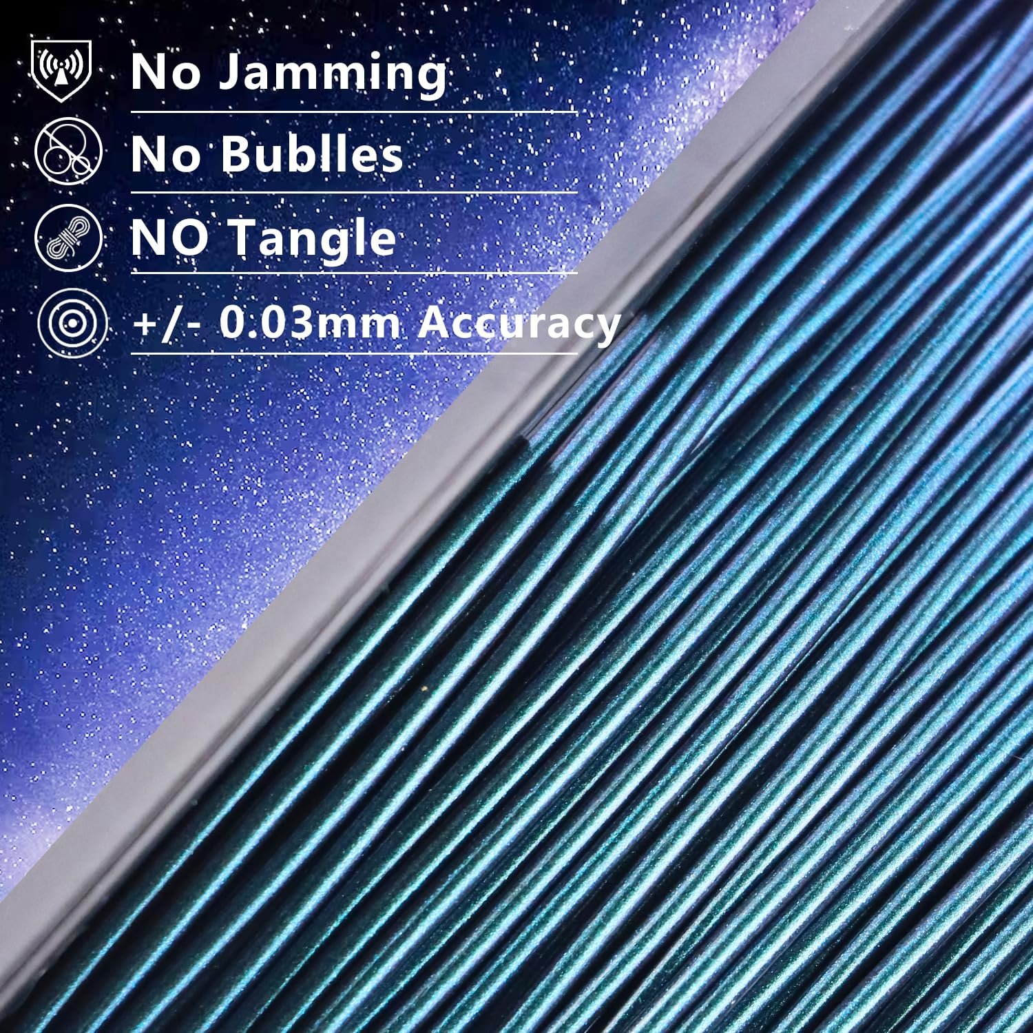 Lovoon 3D Pla Filament 1.75Mm Sparkle Glitter, Burnt Titanium 3D Printer Filament, Sparkle In Sunlight Filament, Subtle Glitter