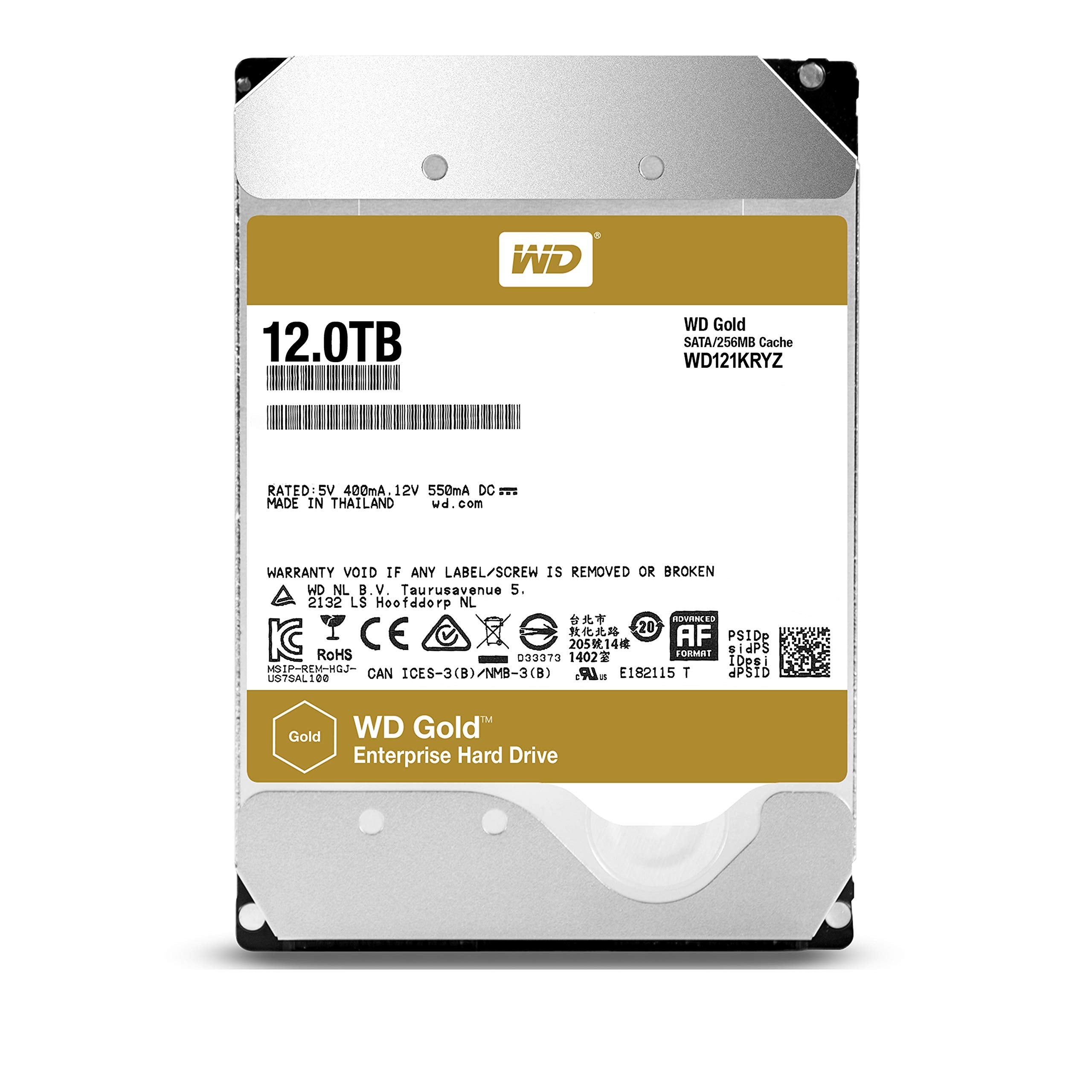 Western Digital 8Tb Wd Gold Enterprise Class Internal Hard Drive - 7200 Rpm Class, Sata 6 Gb/S, 256 Mb Cache, 3.5 - Wd8004Fryz