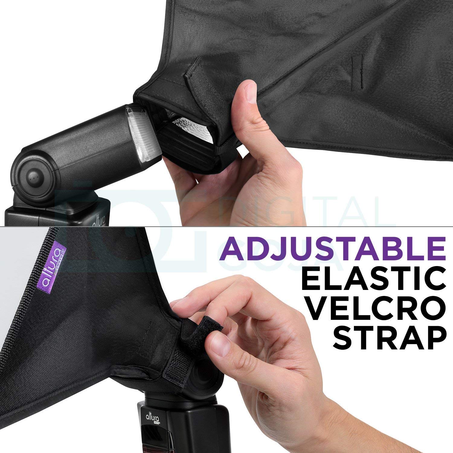 (3 Pack) Flash Diffuser Light Softbox By Altura Photo (Universal, Collapsible With Storage Pouch) For Canon, Yongnuo And Nikon S