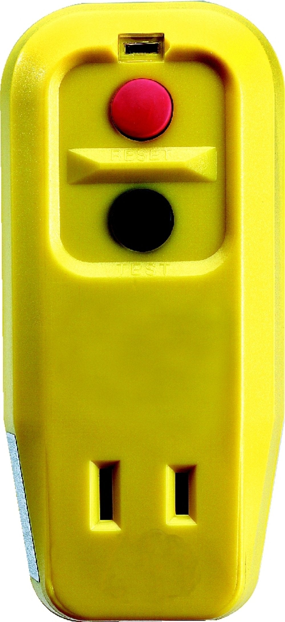 Tower Manufacturing 30340001 Auto Reset 15 Amp 2 Prong Gfci Single Outlet Adapter, Yellow