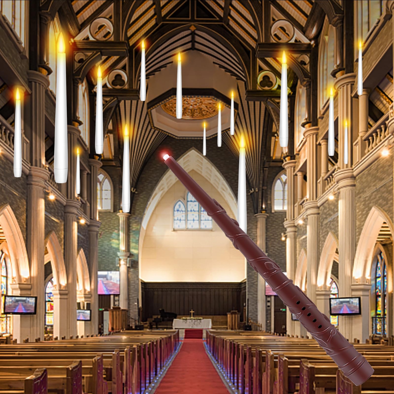 Enido 9 Pc Flickering Flameless Candles With Remote Timer For Romantic Ambiance And Home Decoration Battery Operated Candles Led