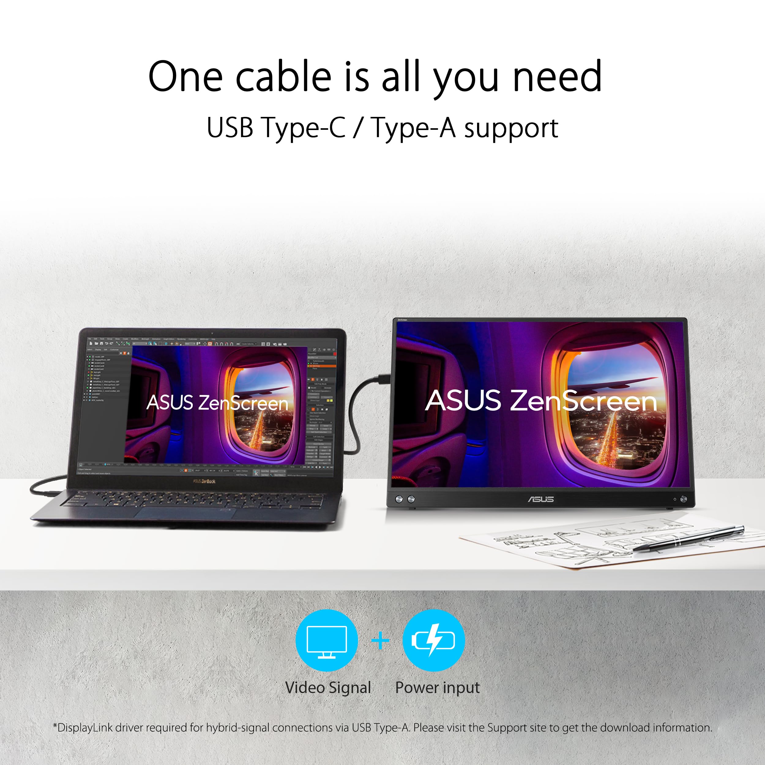 ASUS ZenScreen MB169CK Monitor - Thumbnail 2