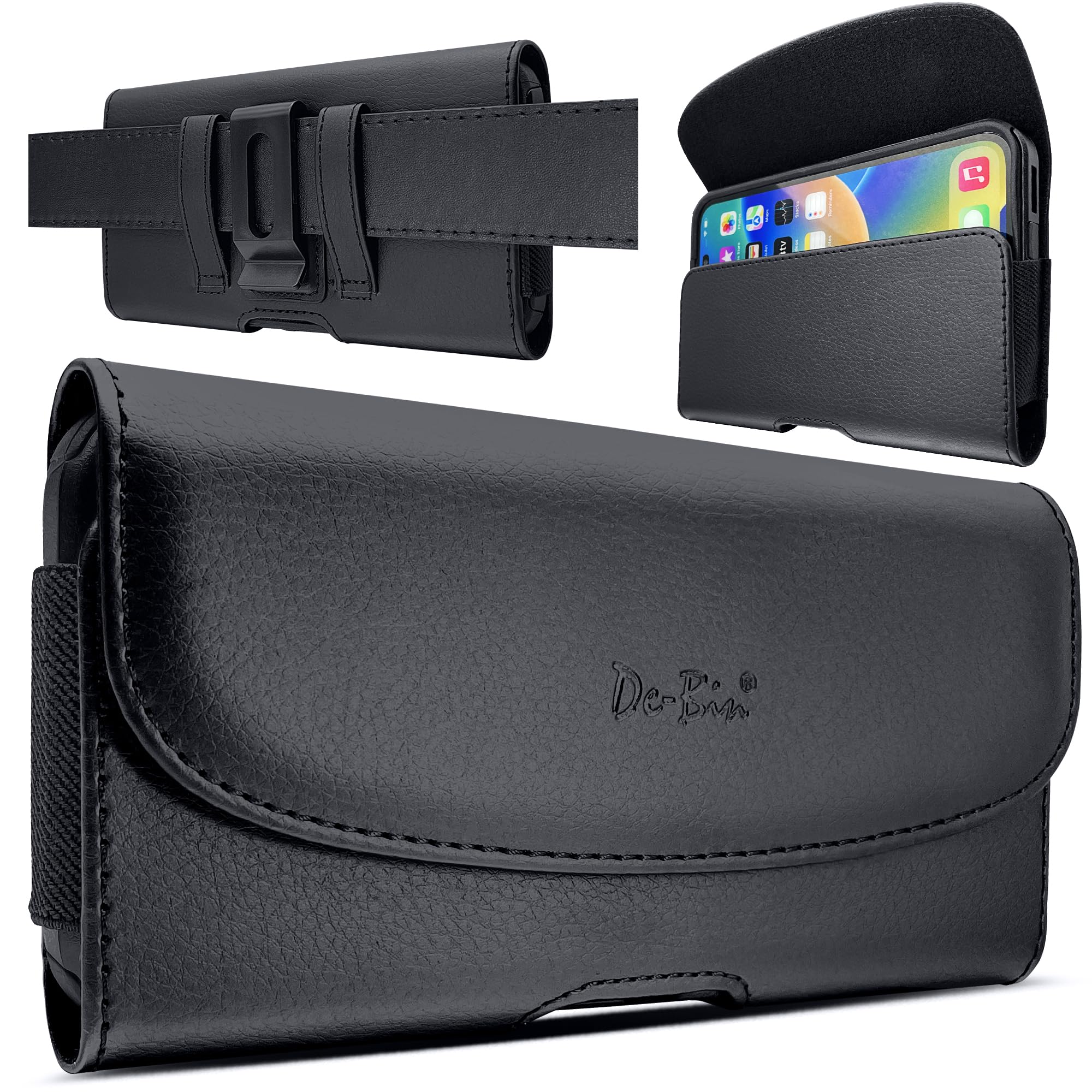 Debin Iphone 15 Pro Max, 15 Plus, 14 Pro Max, 13 Pro Max, 12 Pro Max, 11 Pro Max, Xs Max, 7 Plus, 8 Plus Cell Phone Belt Holder