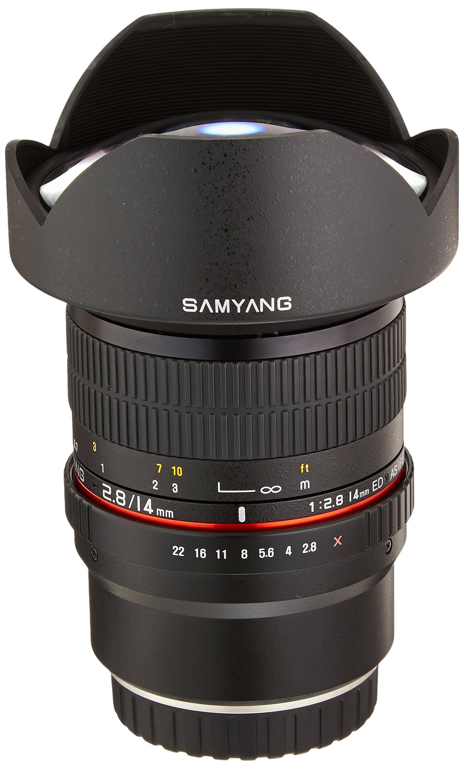Samyang 14mm F2.8 Full Frame Ultra Wide Angle Lens for Fuji X - Built-In AE Chip, Manual Focus, Low Distortion, Wide Aperture, P
