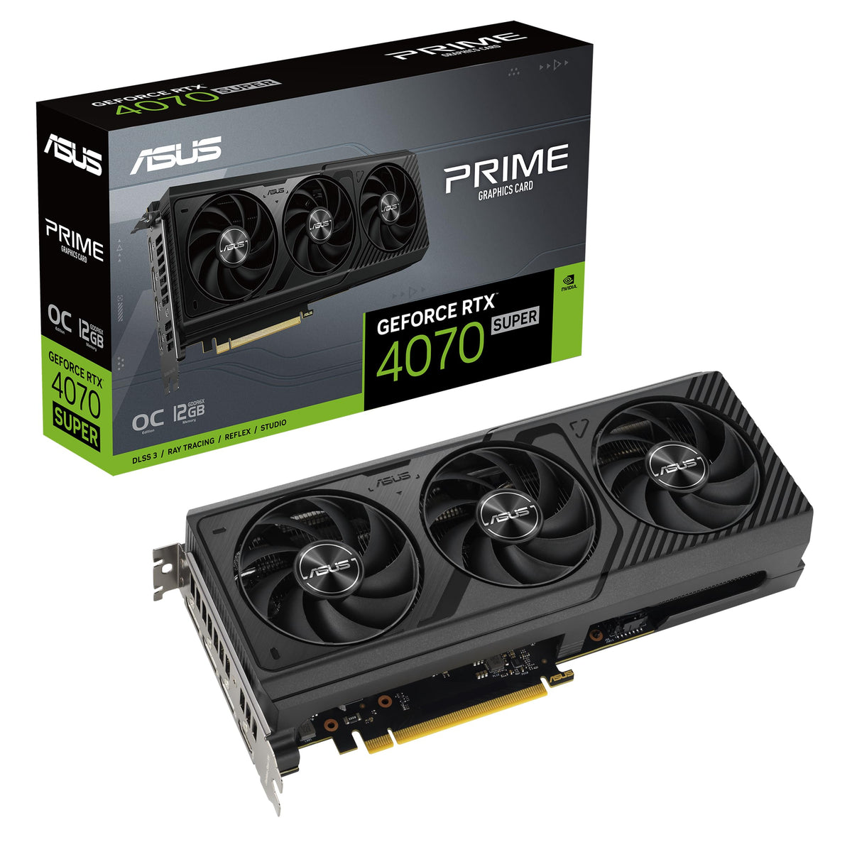 Asus The Sff Ready Prime Geforce Rtx 4070 Super Oc Edition 12Gb Gddr6X Graphics Card (Pcie 4.0, 12Gb Gddr6X, Dlss 3, Hdmi 2.1A,