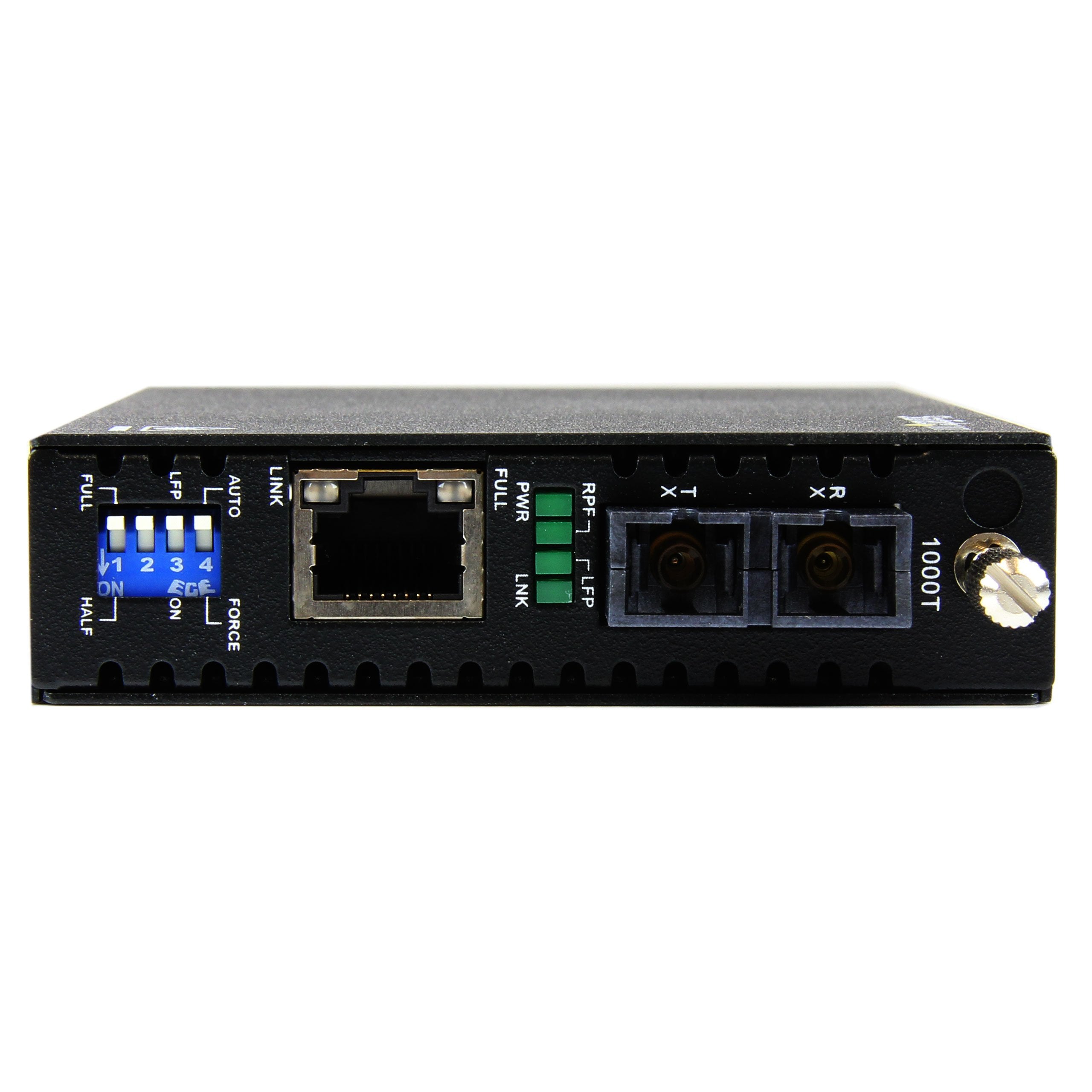 Startech.Com Multimode (Mm) Sc Fiber Media Converter For 1Gbe Network   550M Range   Gigabit Ethernet  Remote Monitoring   850Nm