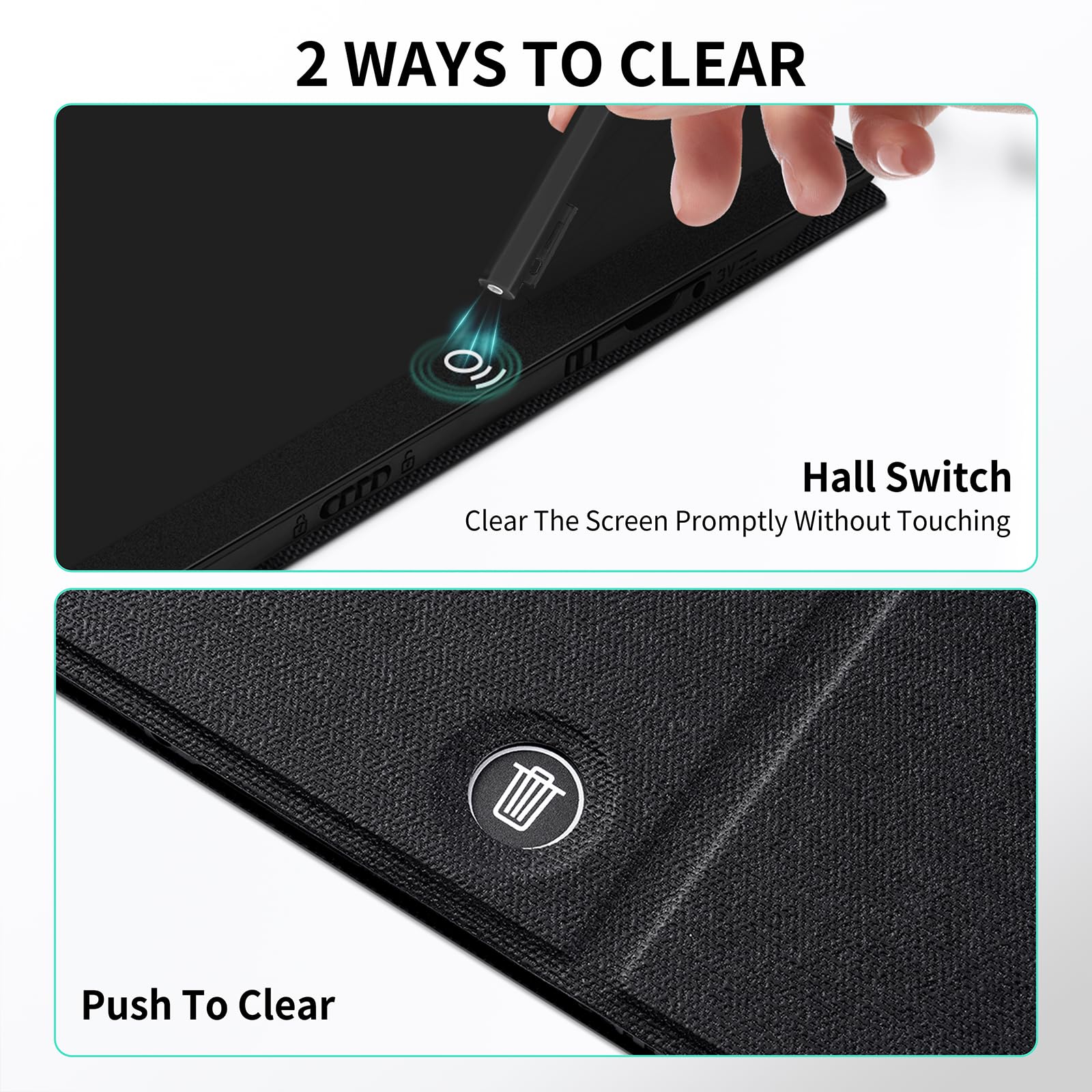 Full Screen Lcd Writing Tablet: 11.5 Inch Writing Pad For Adults Kids Reusable Digital Notepad Portable Use For Office Study Tea